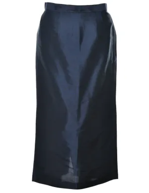 Navy Maxi Skirt - M