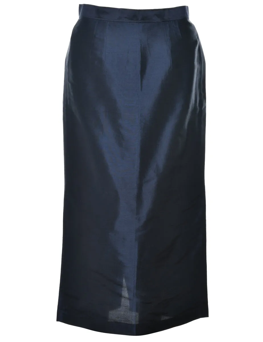 Navy Maxi Skirt - M