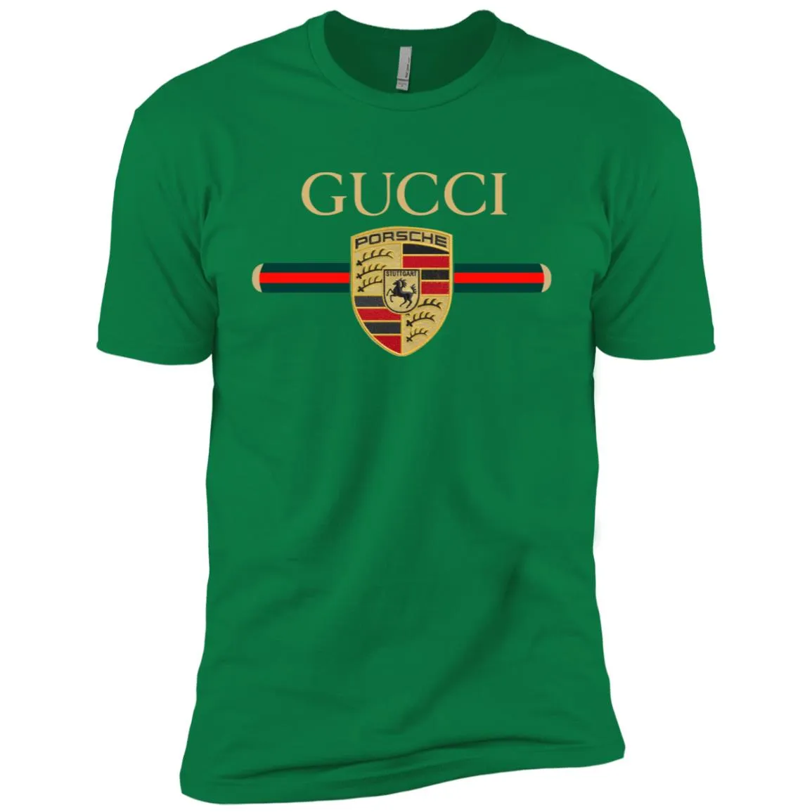 New Gucci Porsche Shirt Men Short Sleeve T-Shirt