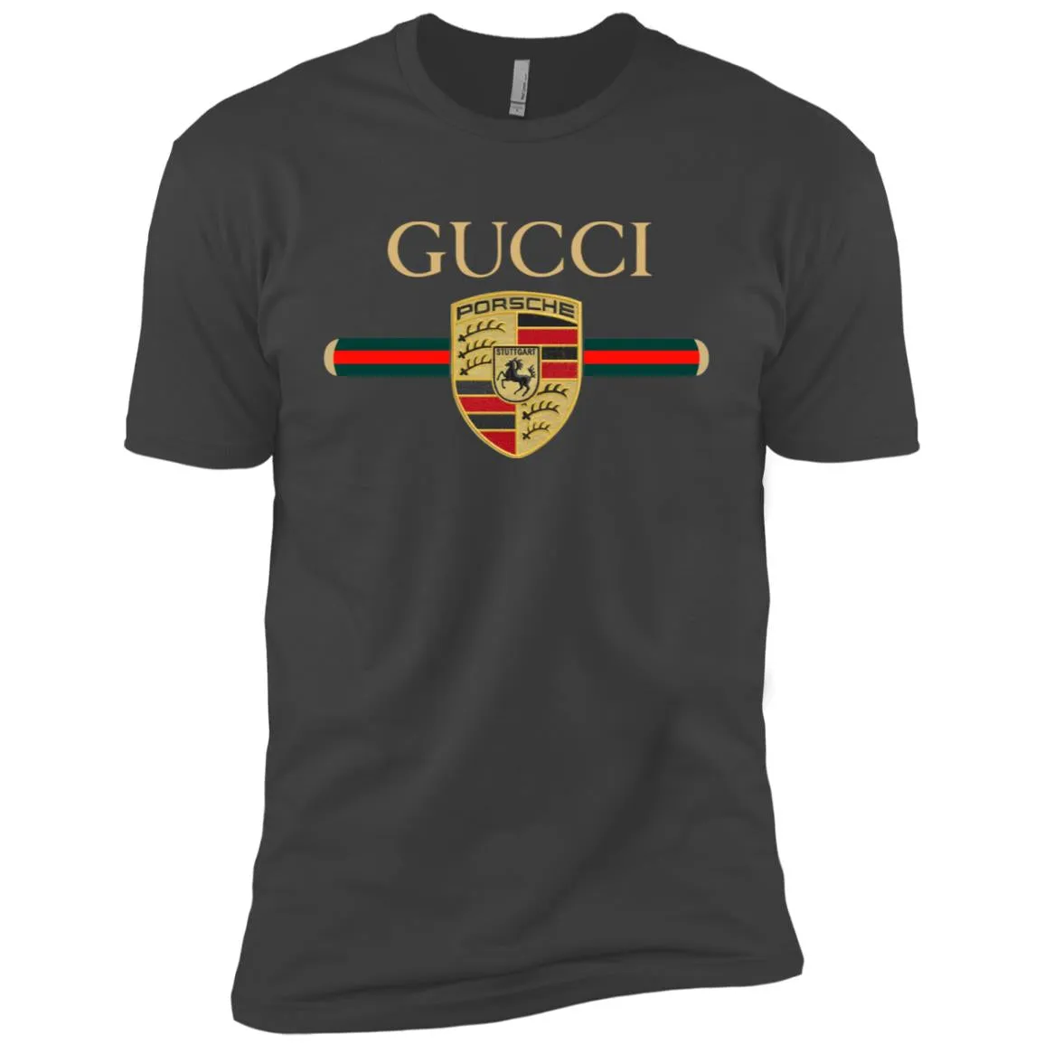 New Gucci Porsche Shirt Men Short Sleeve T-Shirt