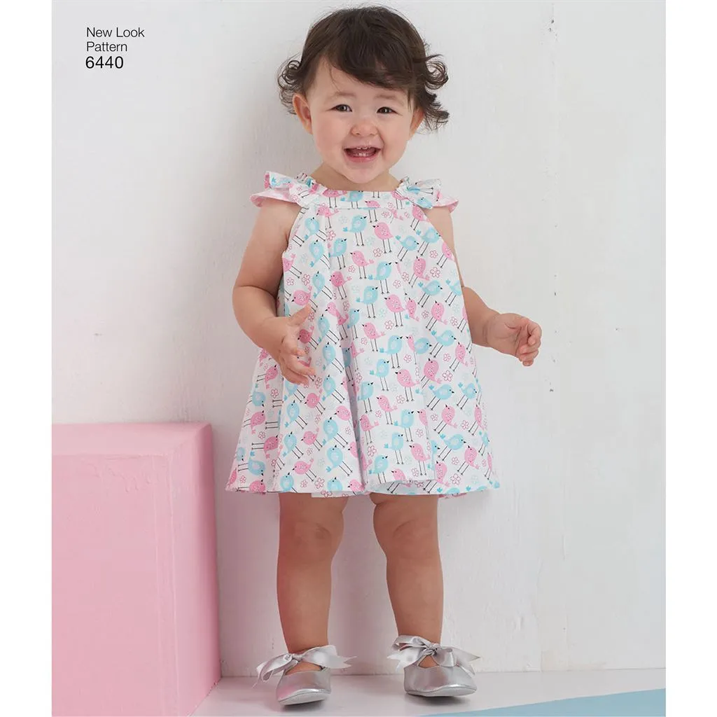 New Look Pattern 6440 Babies' Romper and Sundress with Panties