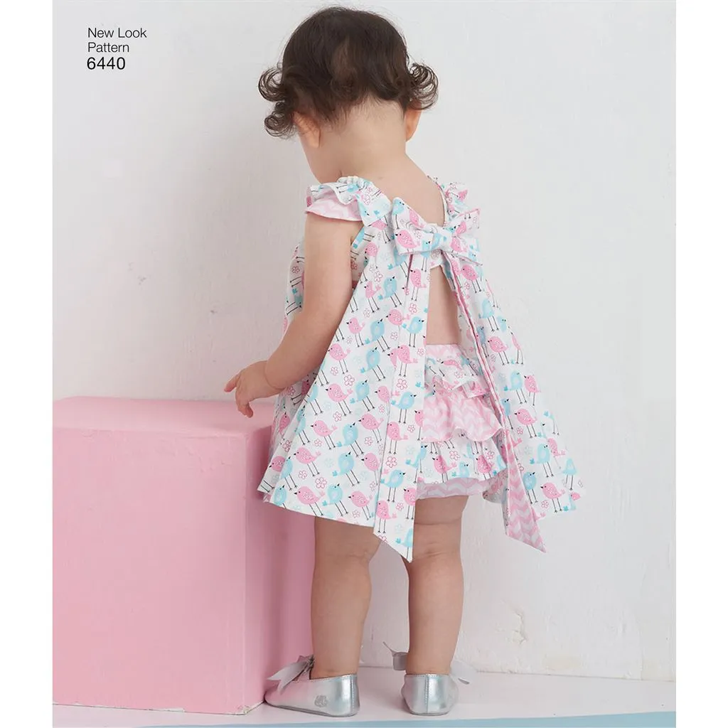 New Look Pattern 6440 Babies' Romper and Sundress with Panties