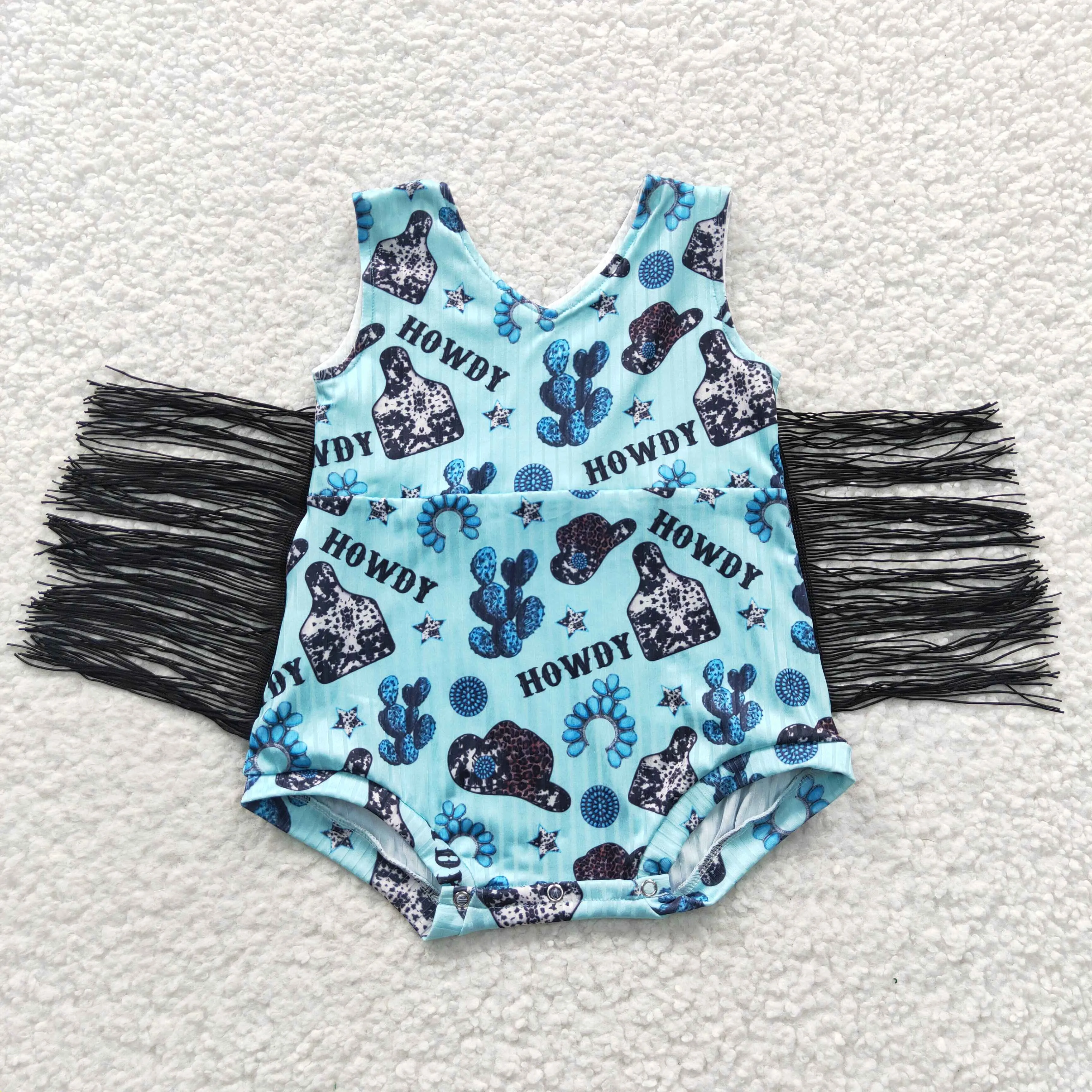 newborn howdy tassel onesies SR0323