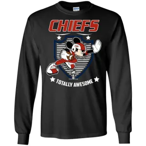 Nfl – Kansas City Chiefs Totally Awesome Mickey Mouse Super Bowl 2019 Football Men Long Sleeve Shirt