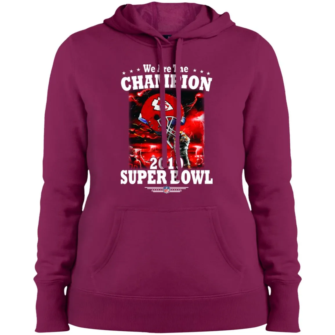 Nfl – Kansas City Chiefs We Are The Champion 2019 Super Bowl Football Women Hooded Sweatshirt