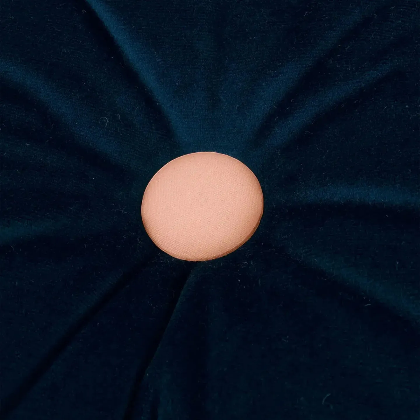 Nobodinoz Round Cushion Eco-Velvet Night Blue
