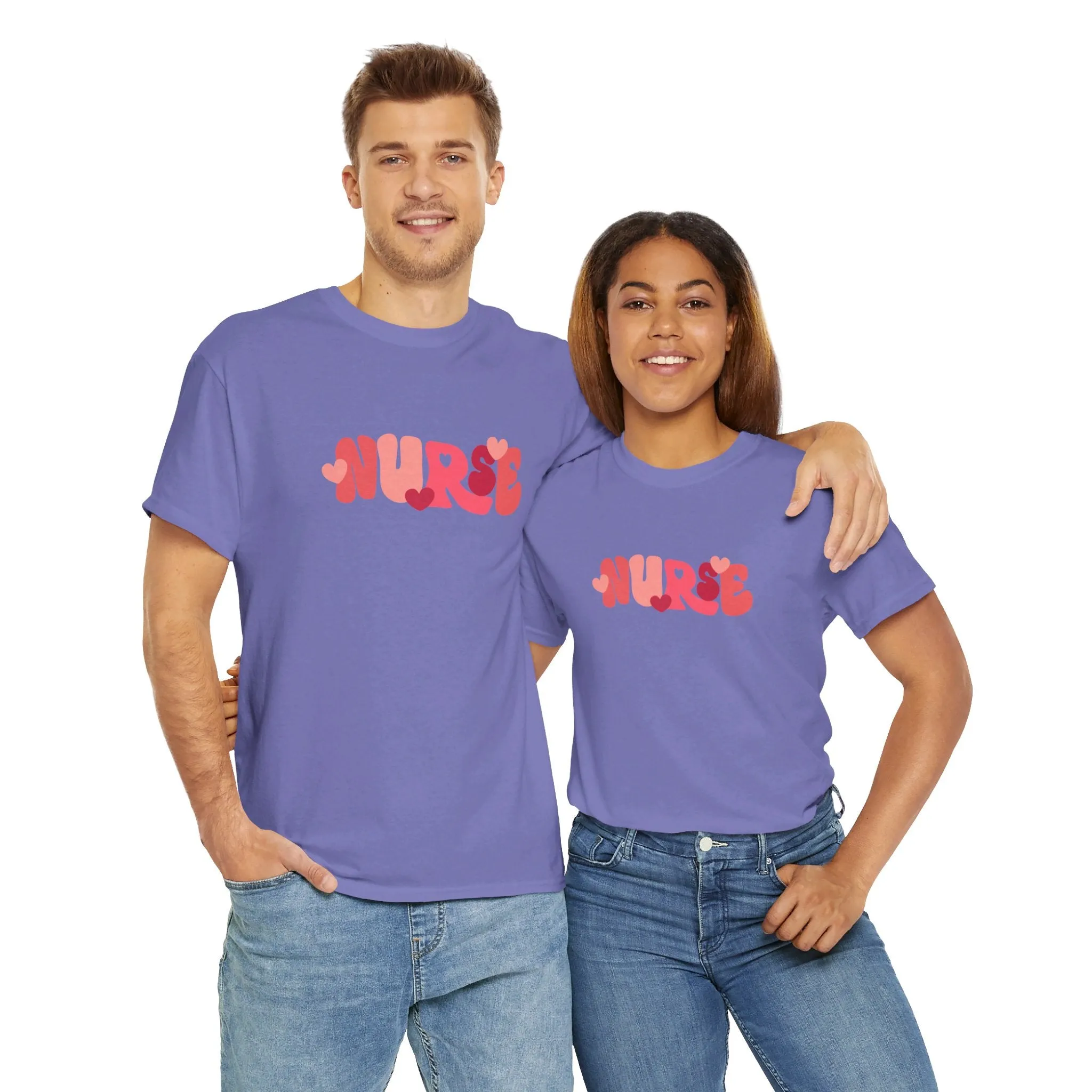 Nurse Valentines Day Unisex Heavy Cotton Tee