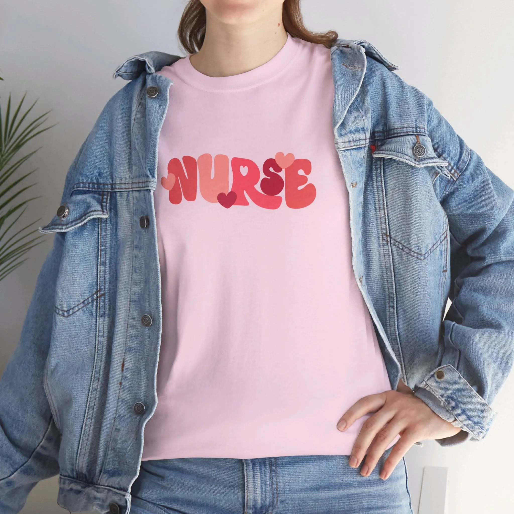 Nurse Valentines Day Unisex Heavy Cotton Tee