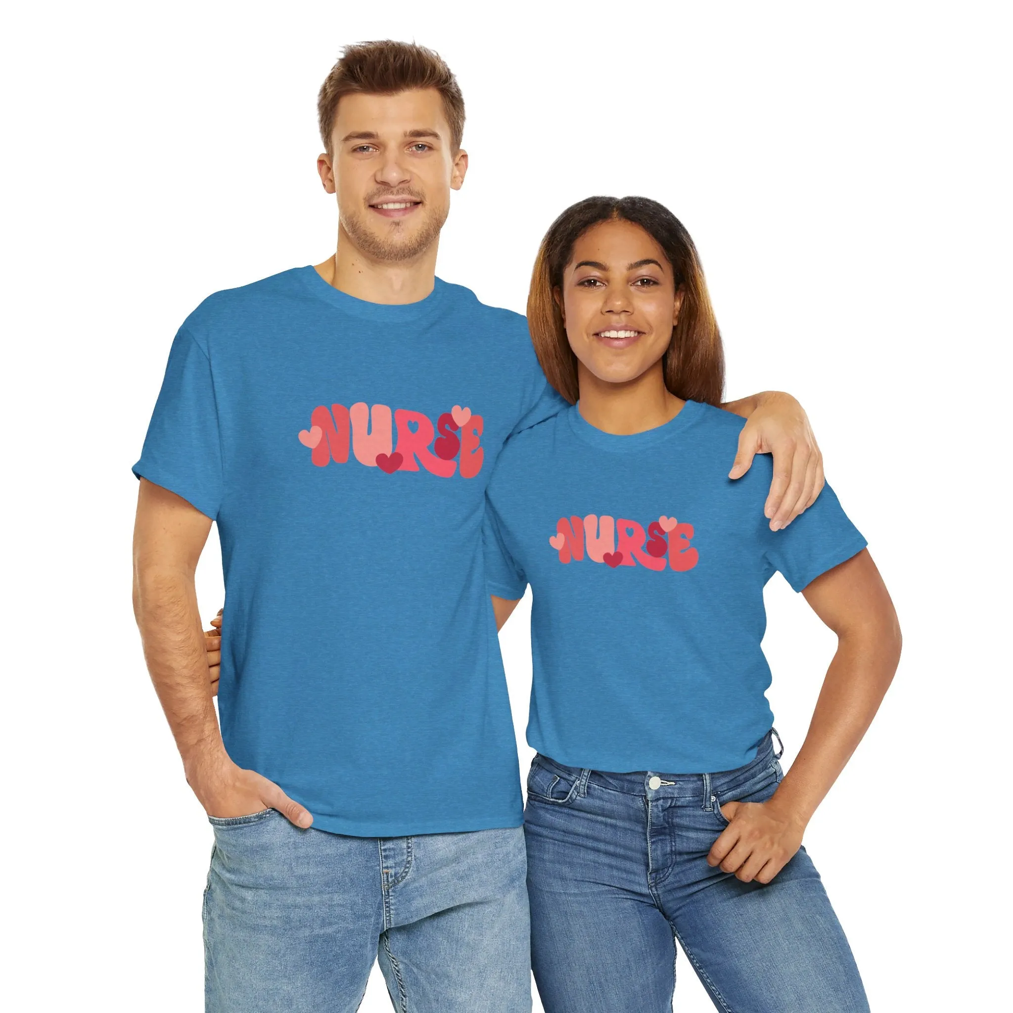 Nurse Valentines Day Unisex Heavy Cotton Tee