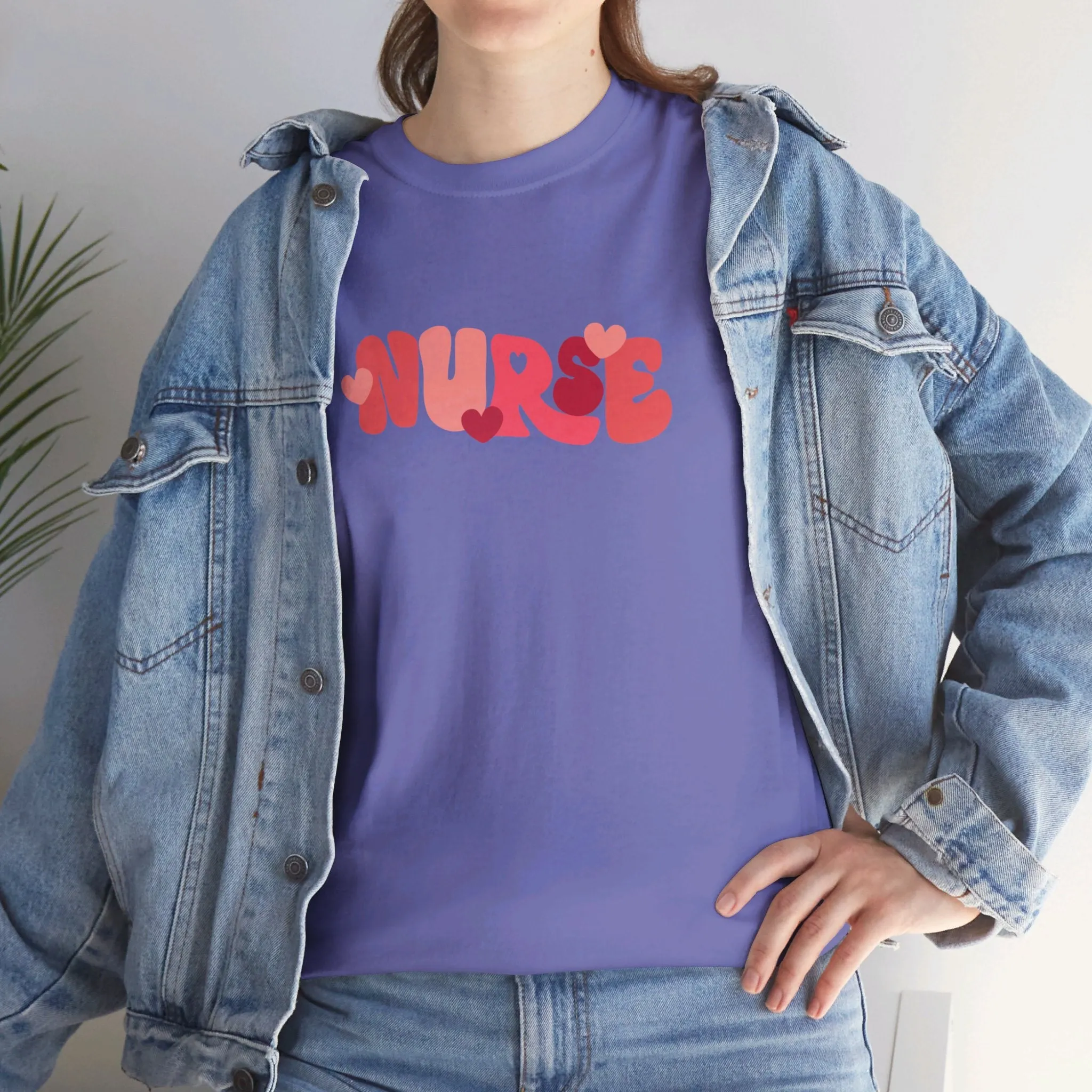 Nurse Valentines Day Unisex Heavy Cotton Tee