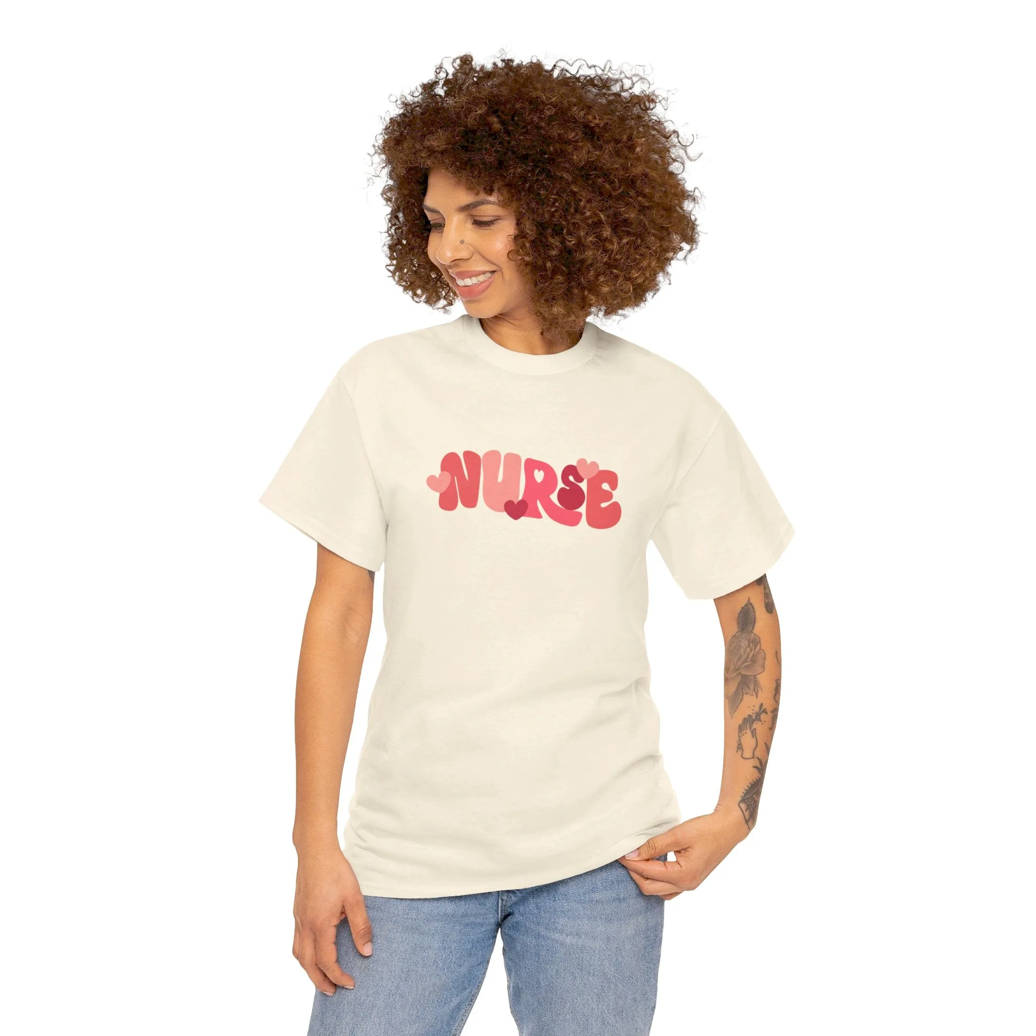 Nurse Valentines Day Unisex Heavy Cotton Tee