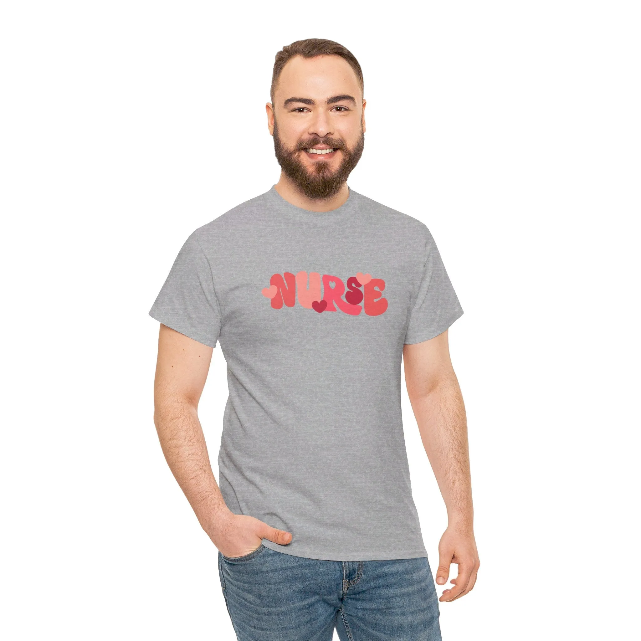 Nurse Valentines Day Unisex Heavy Cotton Tee