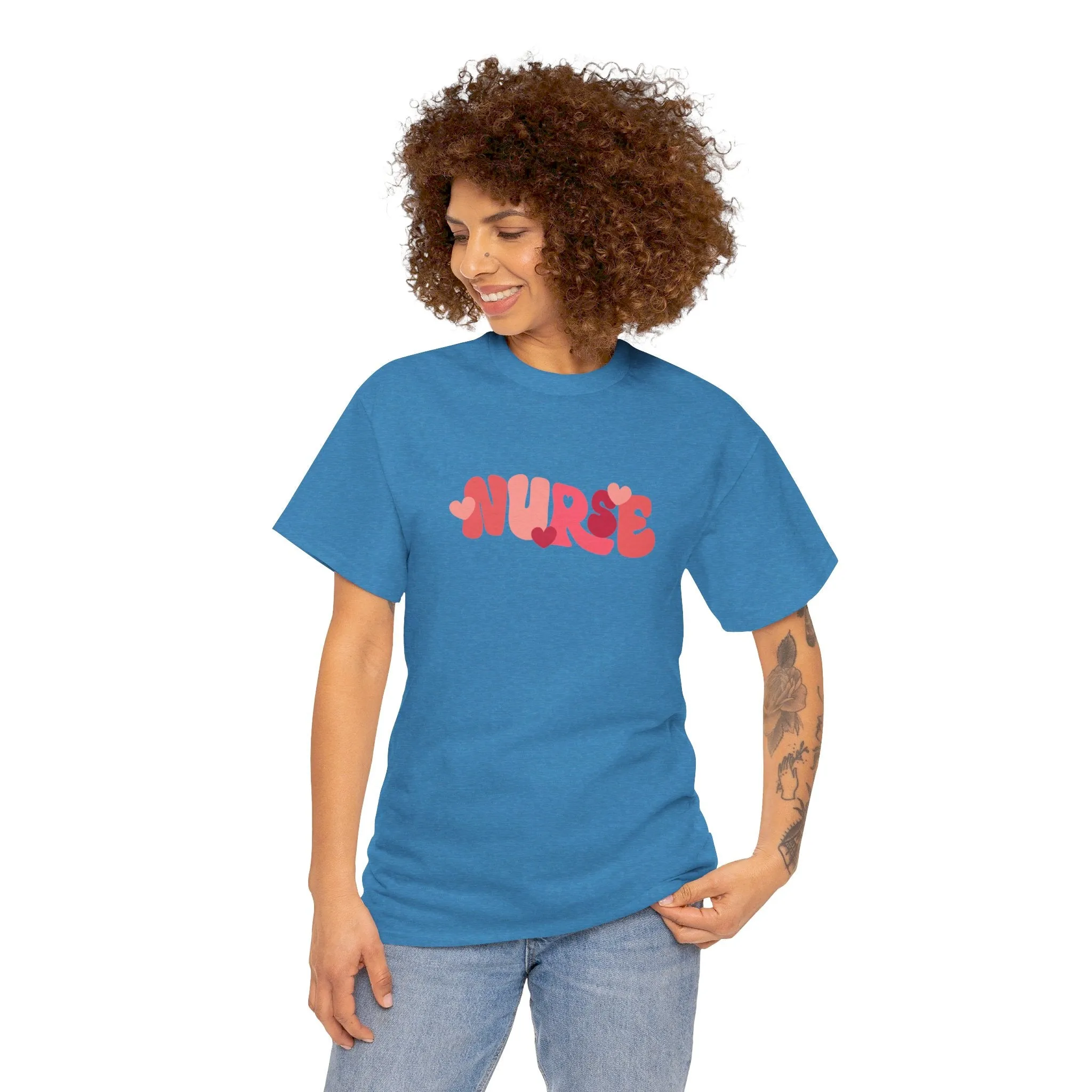 Nurse Valentines Day Unisex Heavy Cotton Tee