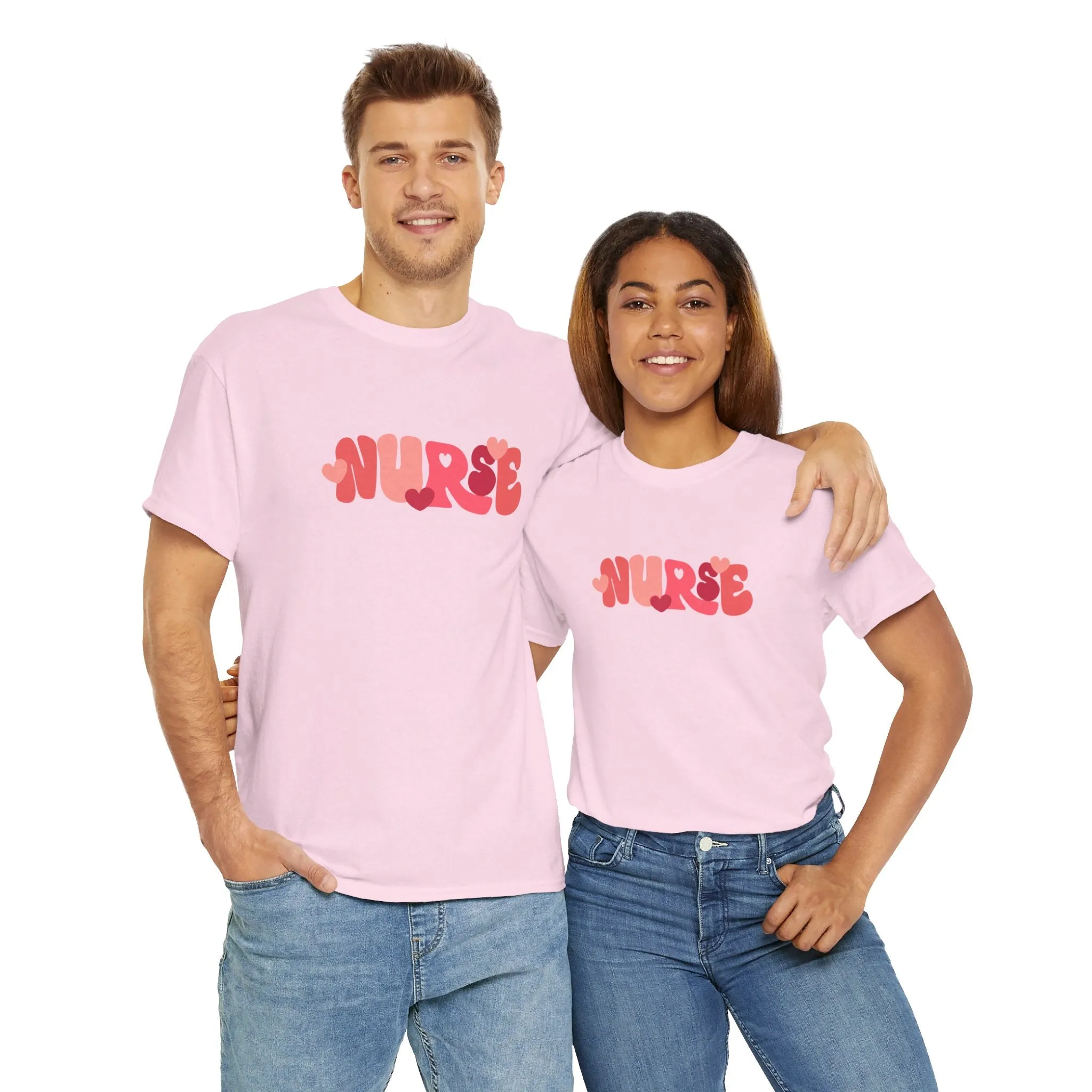 Nurse Valentines Day Unisex Heavy Cotton Tee
