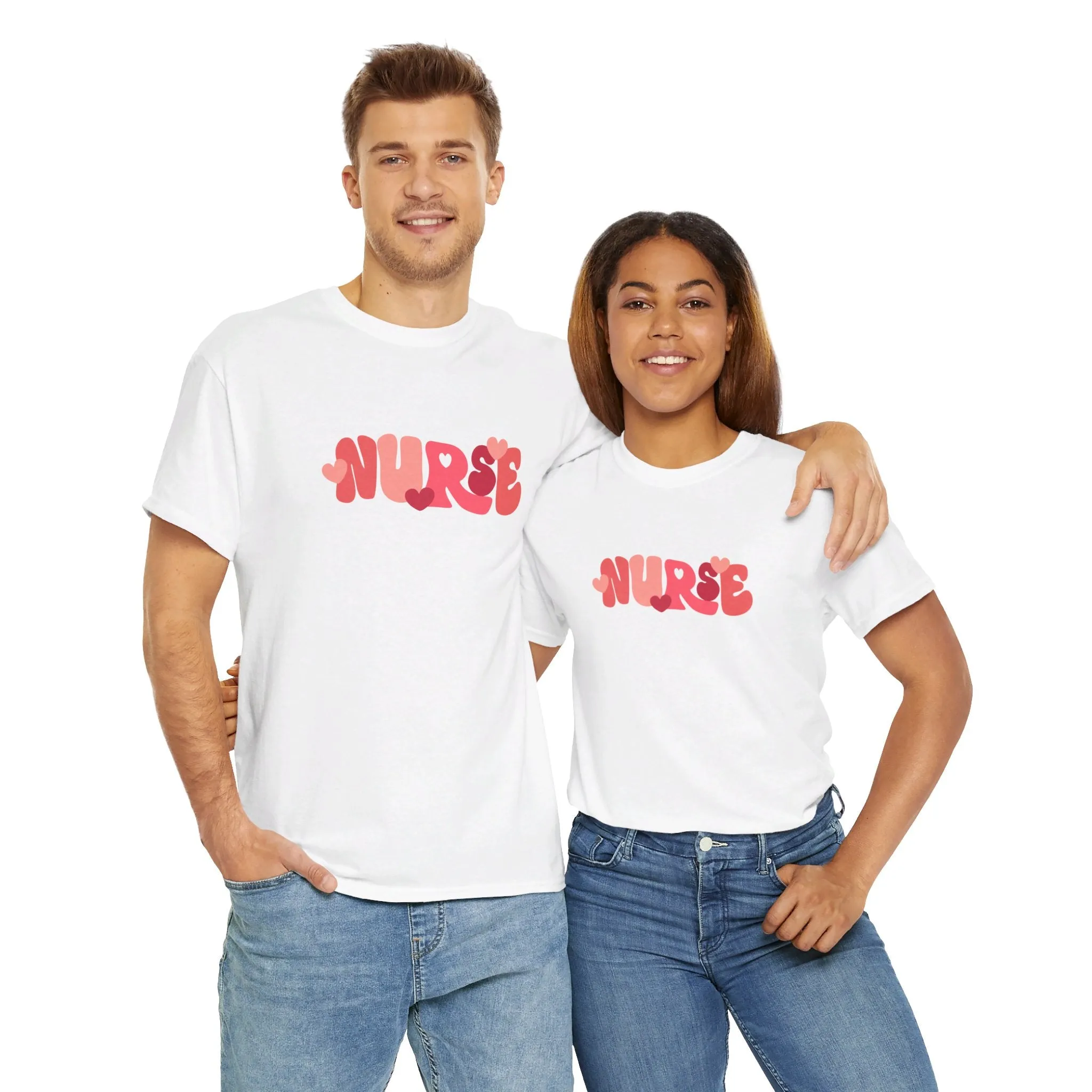 Nurse Valentines Day Unisex Heavy Cotton Tee
