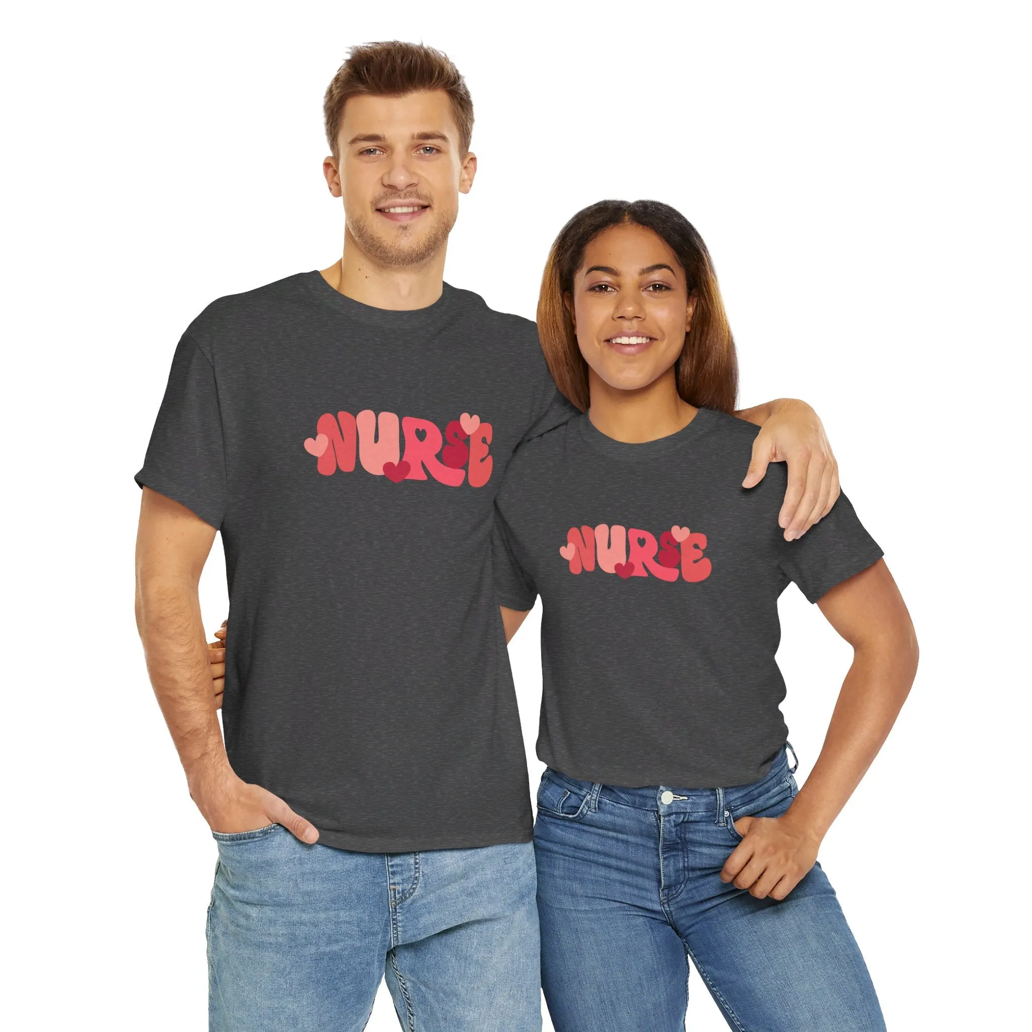 Nurse Valentines Day Unisex Heavy Cotton Tee