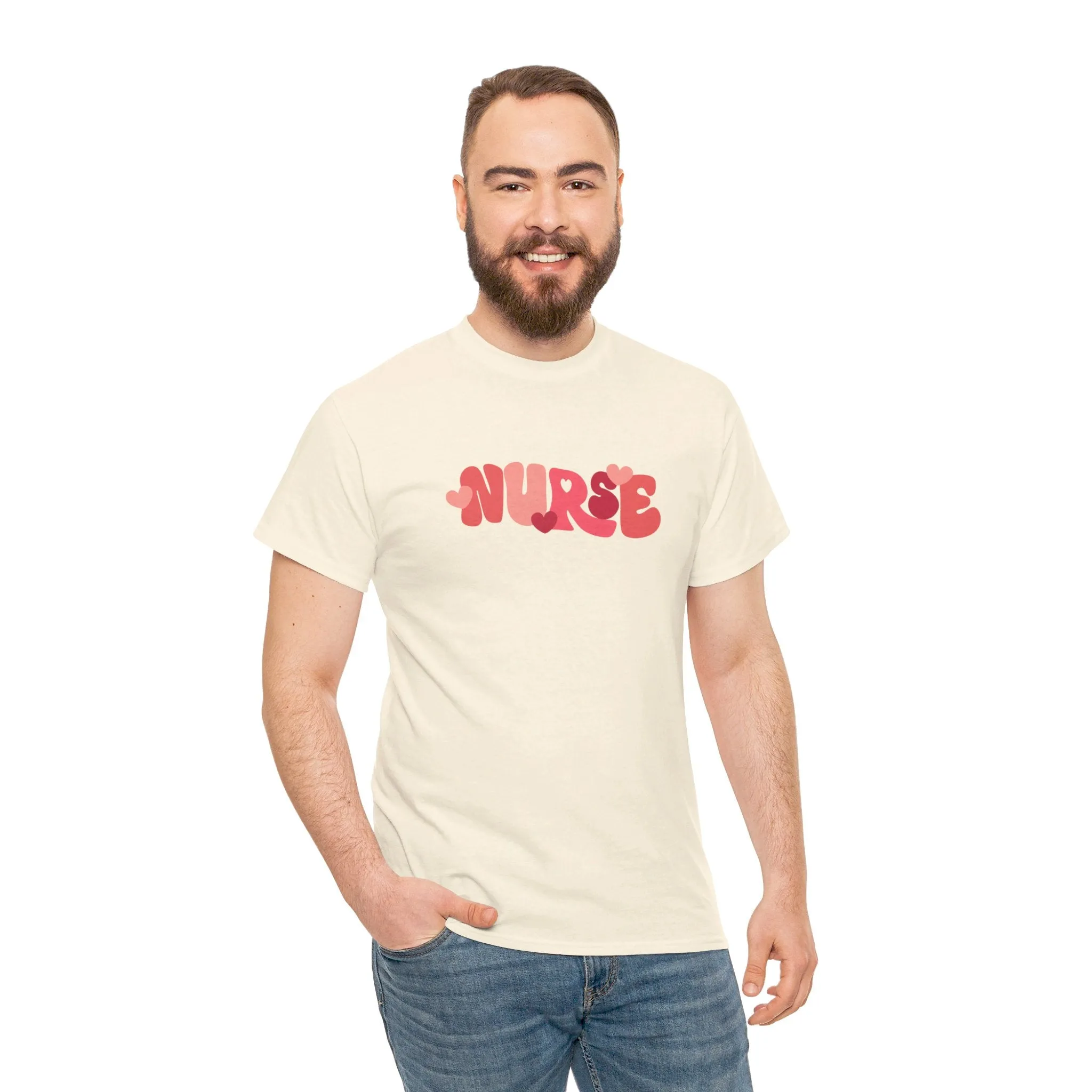 Nurse Valentines Day Unisex Heavy Cotton Tee