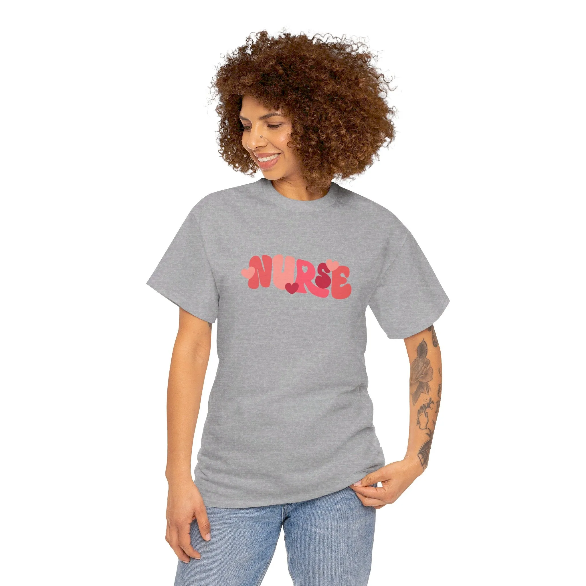 Nurse Valentines Day Unisex Heavy Cotton Tee