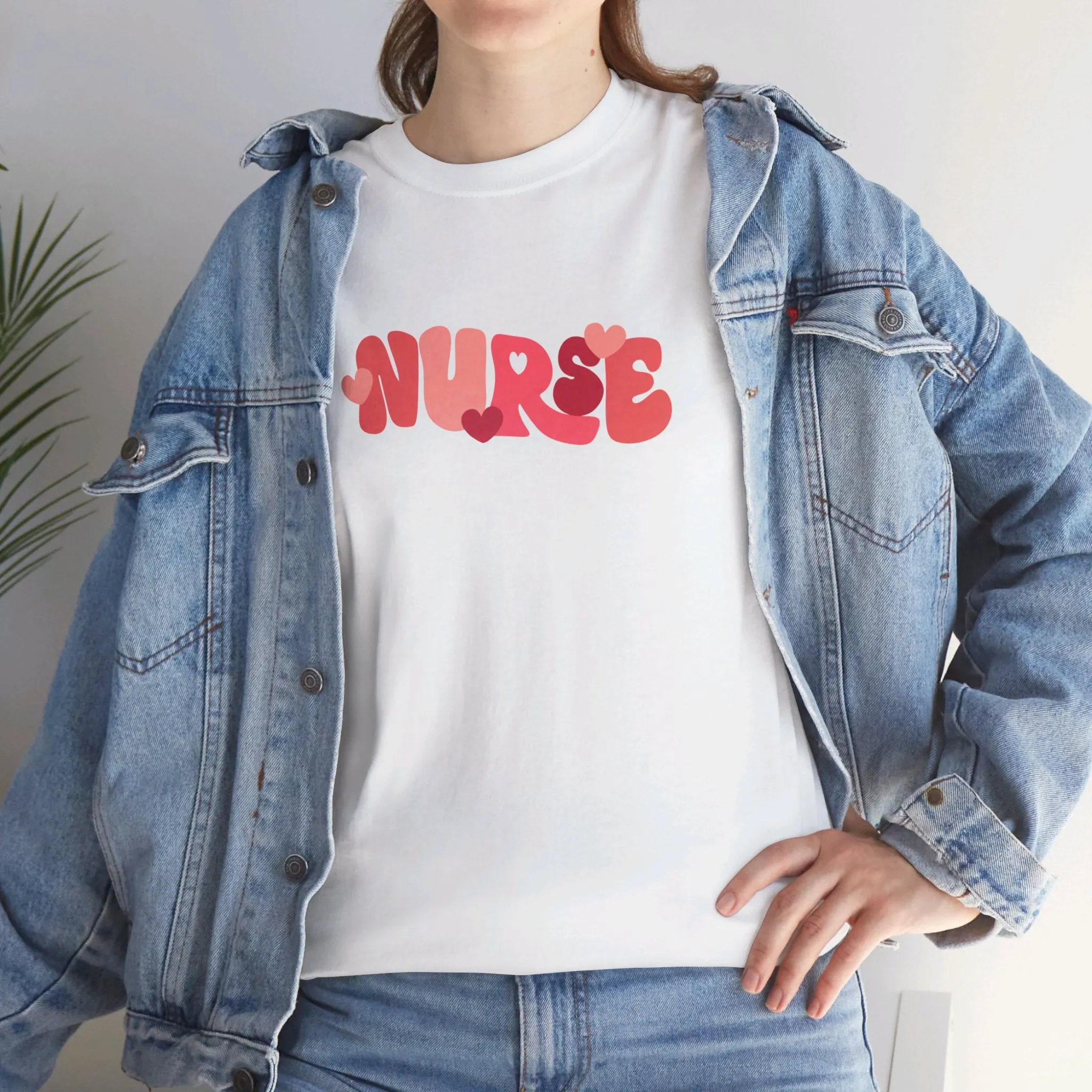 Nurse Valentines Day Unisex Heavy Cotton Tee