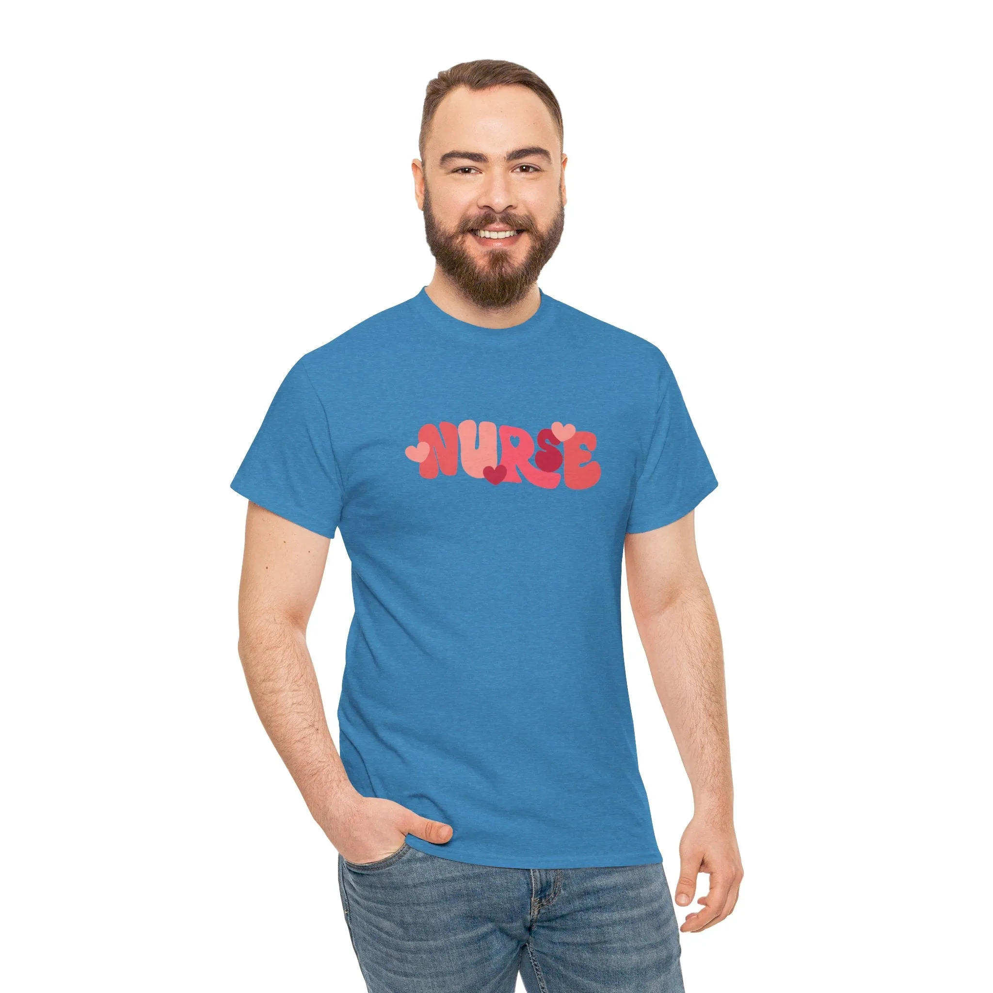 Nurse Valentines Day Unisex Heavy Cotton Tee