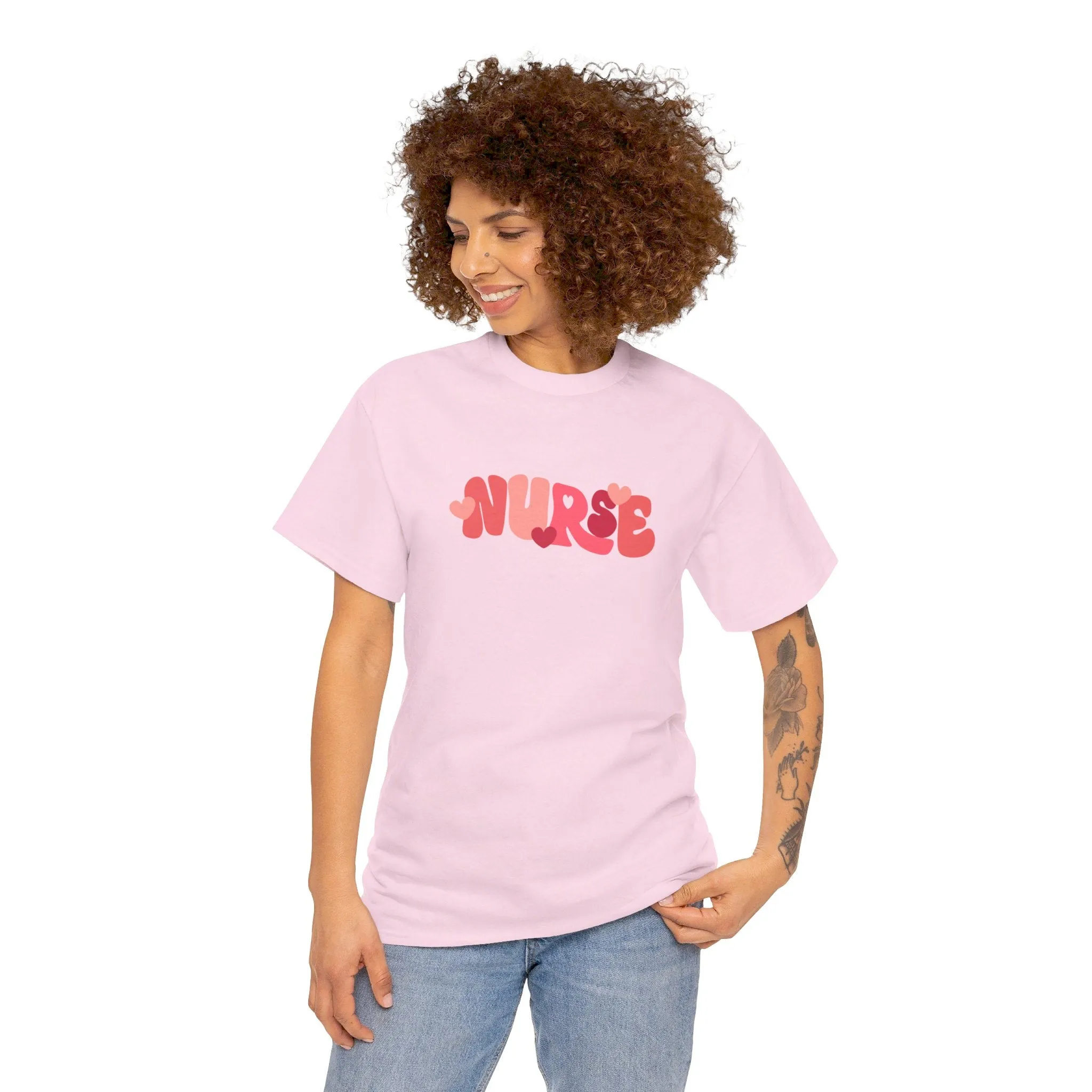 Nurse Valentines Day Unisex Heavy Cotton Tee