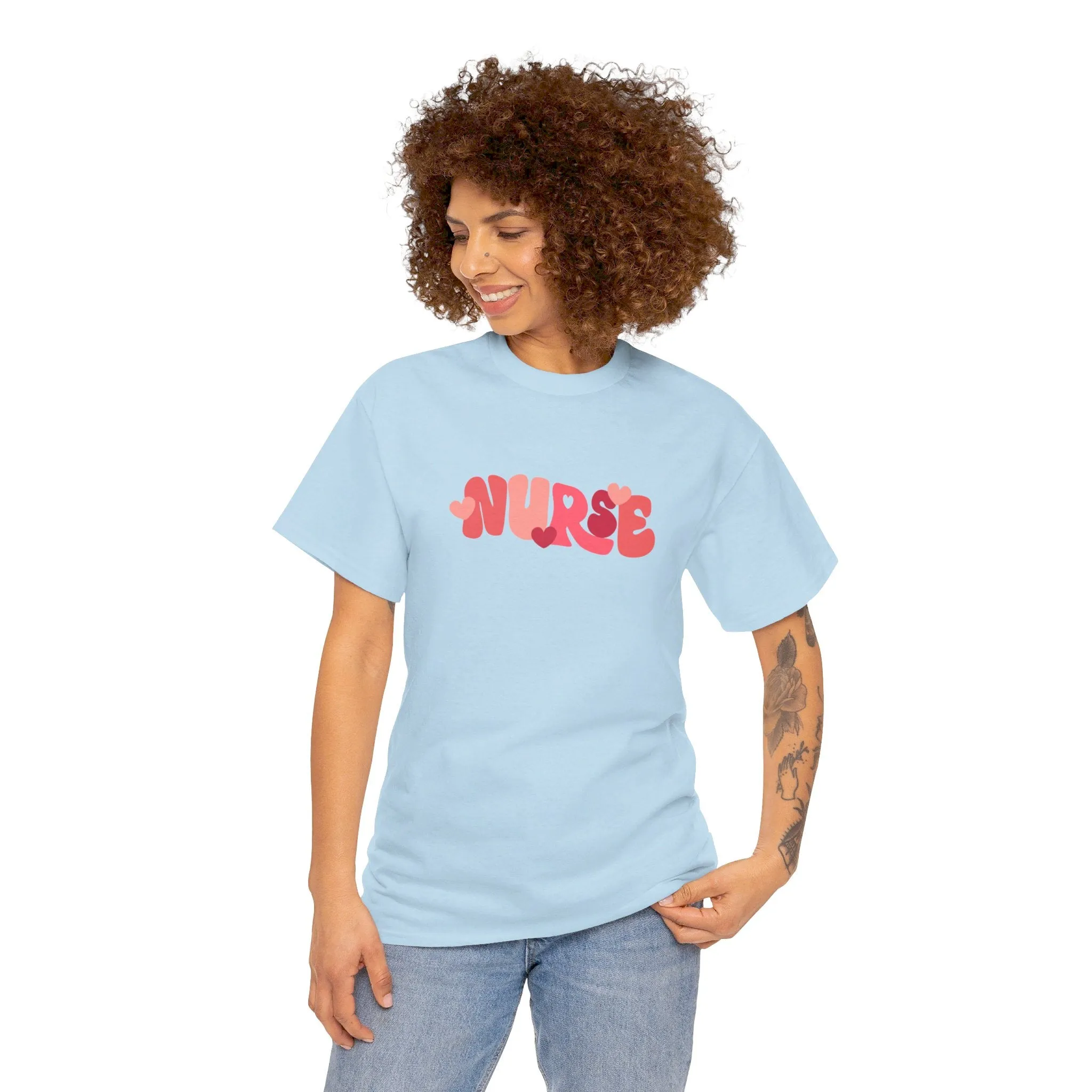 Nurse Valentines Day Unisex Heavy Cotton Tee