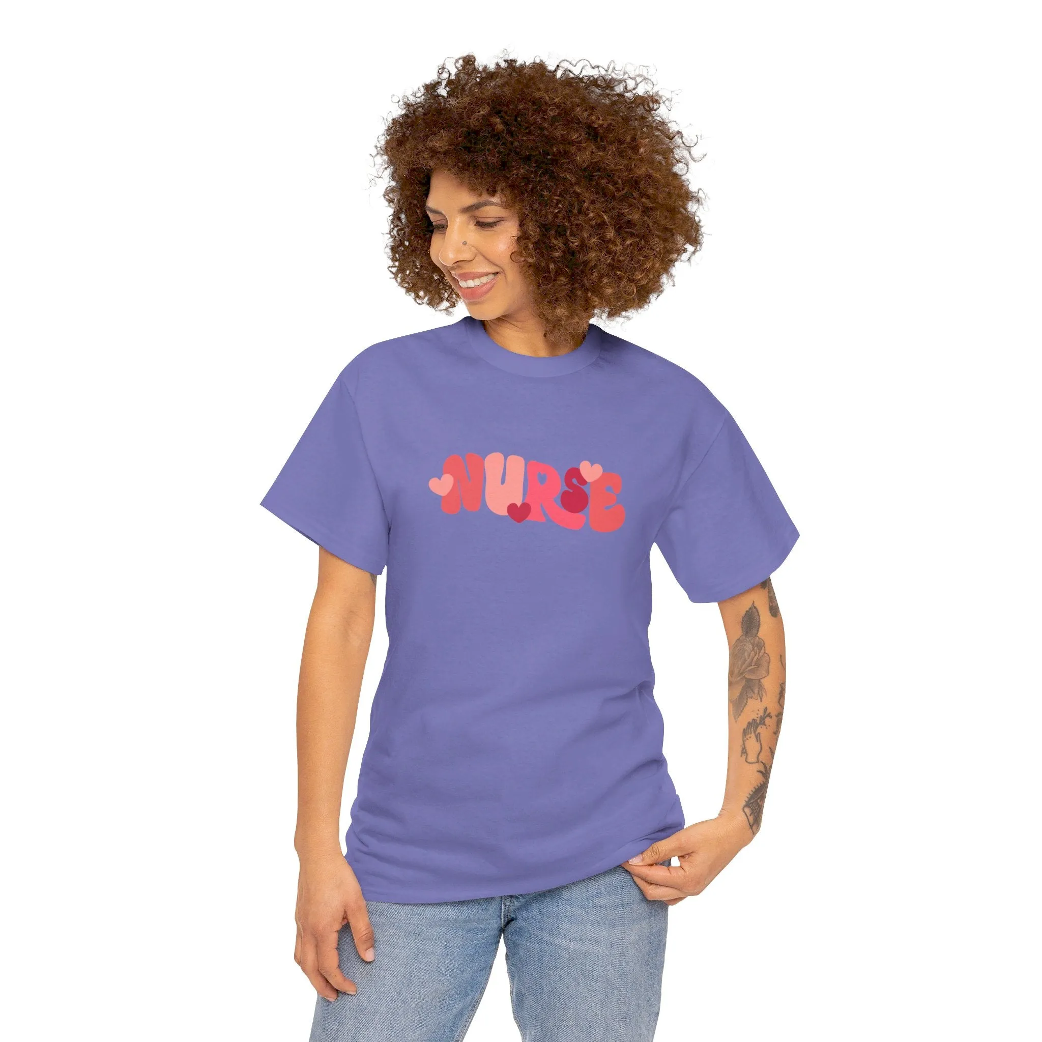 Nurse Valentines Day Unisex Heavy Cotton Tee