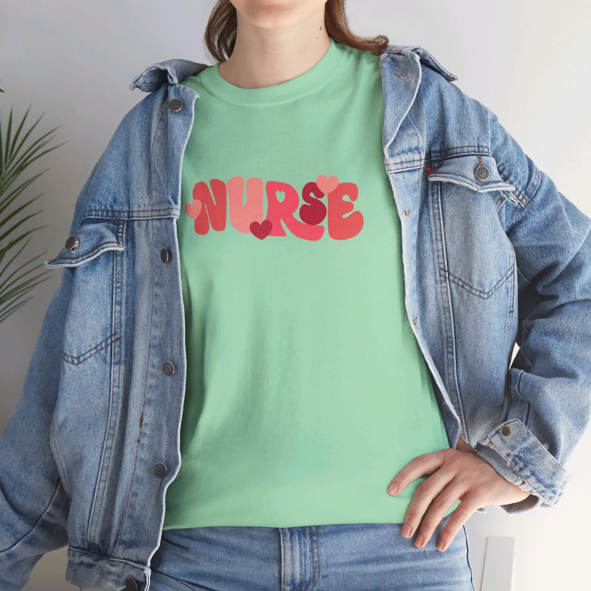Nurse Valentines Day Unisex Heavy Cotton Tee