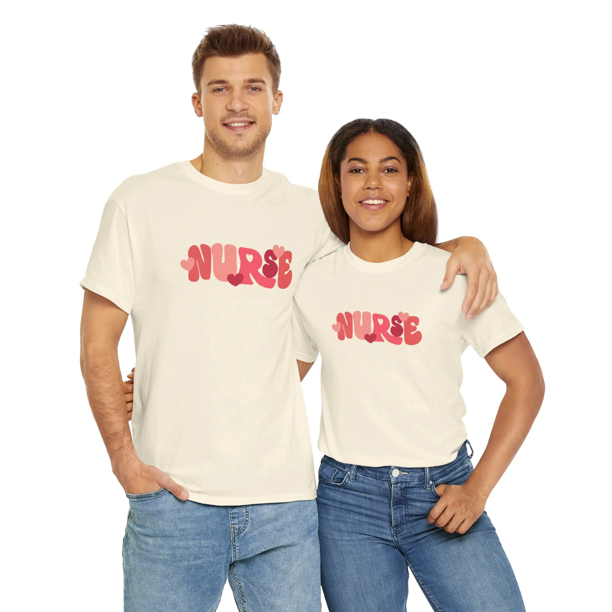 Nurse Valentines Day Unisex Heavy Cotton Tee