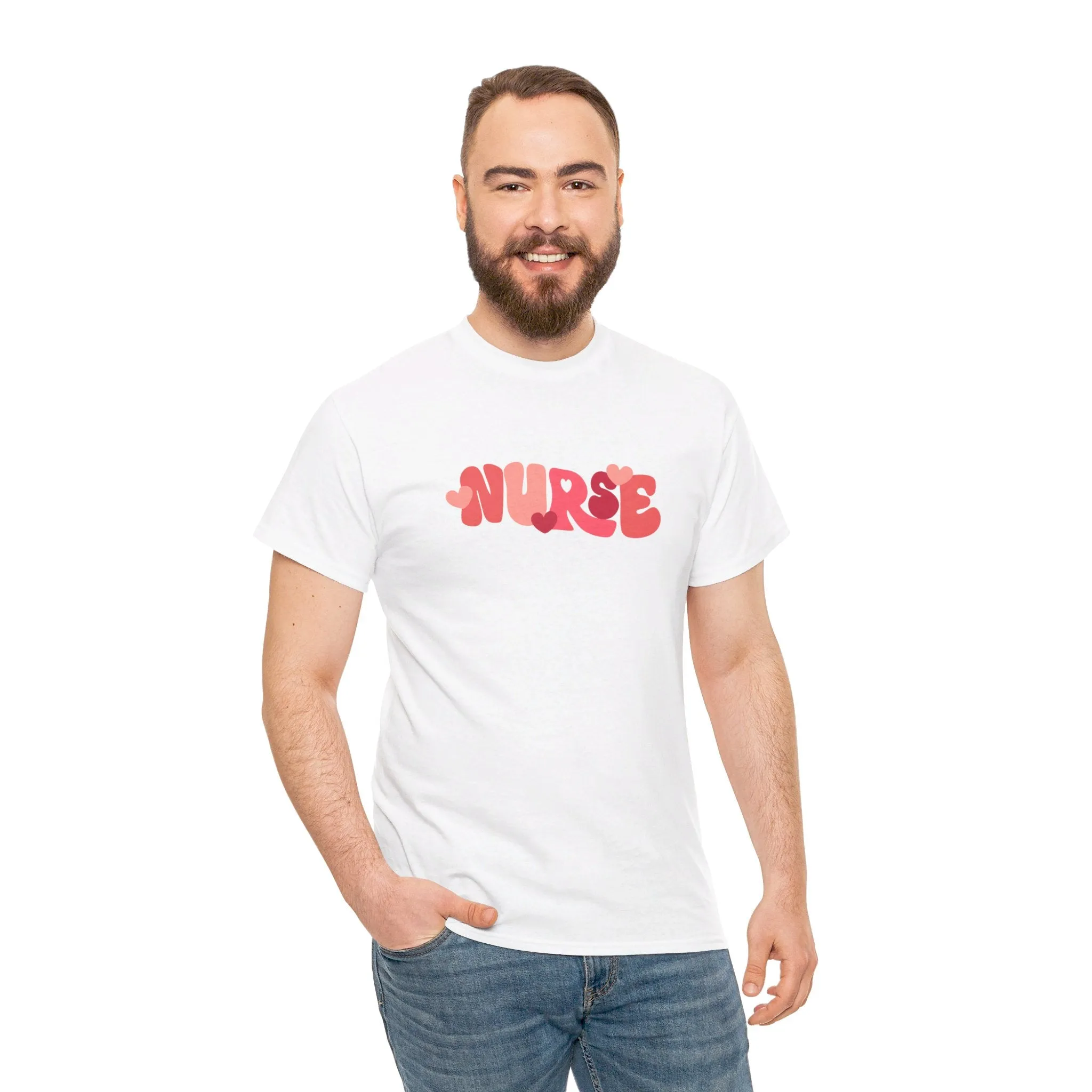 Nurse Valentines Day Unisex Heavy Cotton Tee