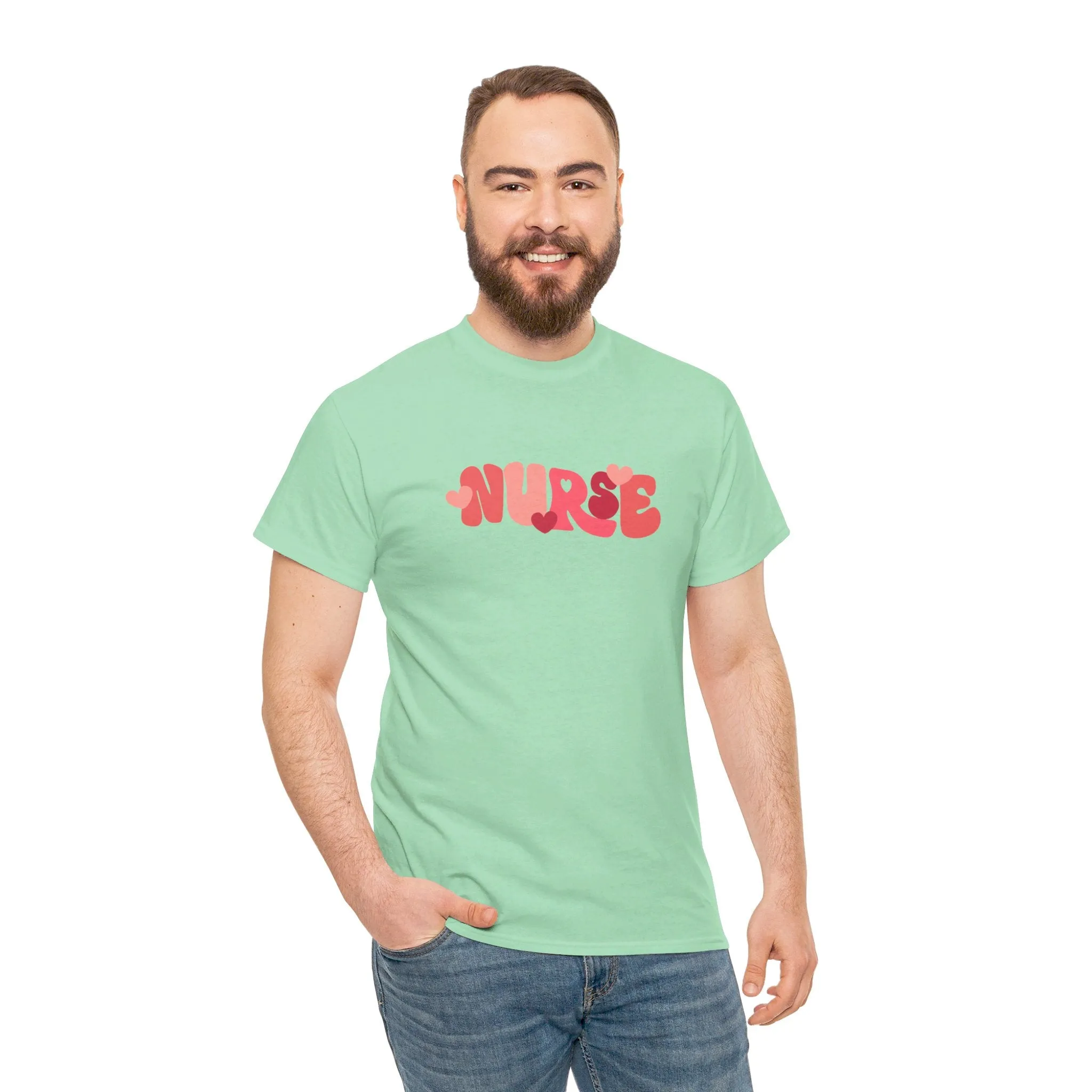 Nurse Valentines Day Unisex Heavy Cotton Tee