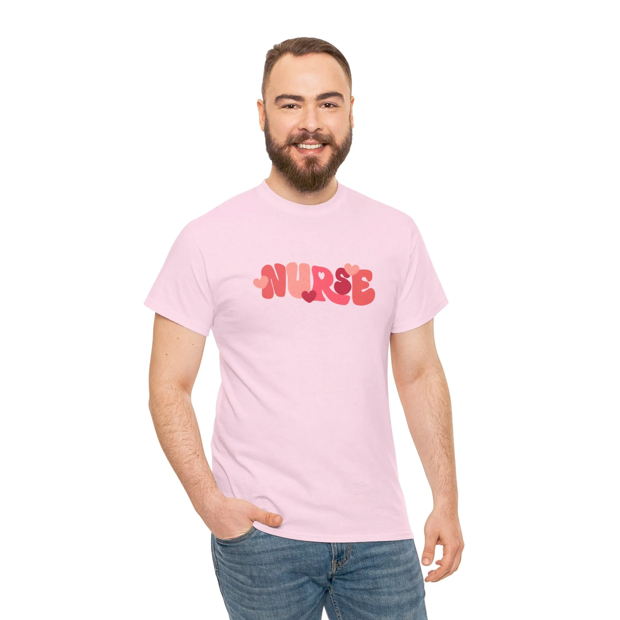 Nurse Valentines Day Unisex Heavy Cotton Tee