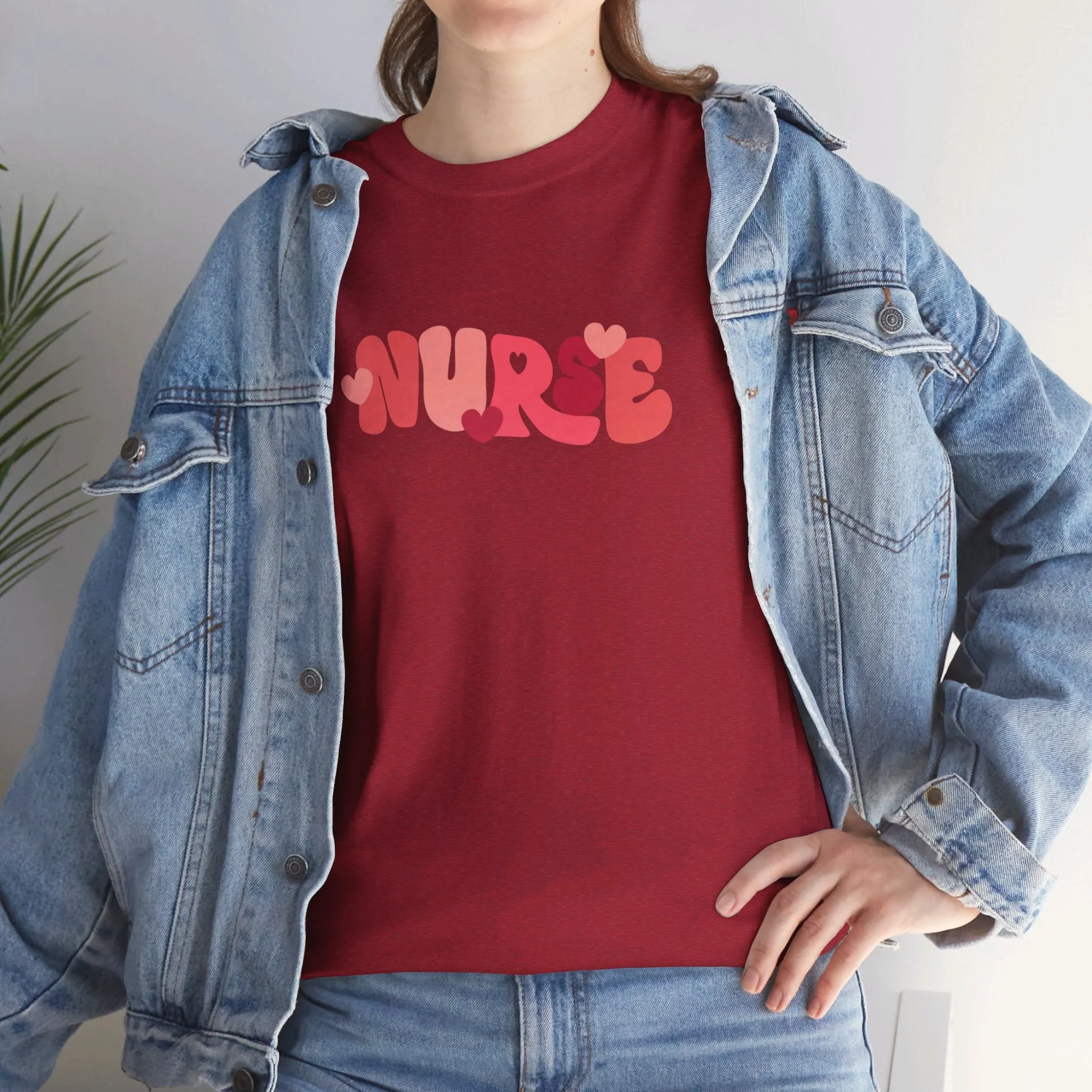 Nurse Valentines Day Unisex Heavy Cotton Tee