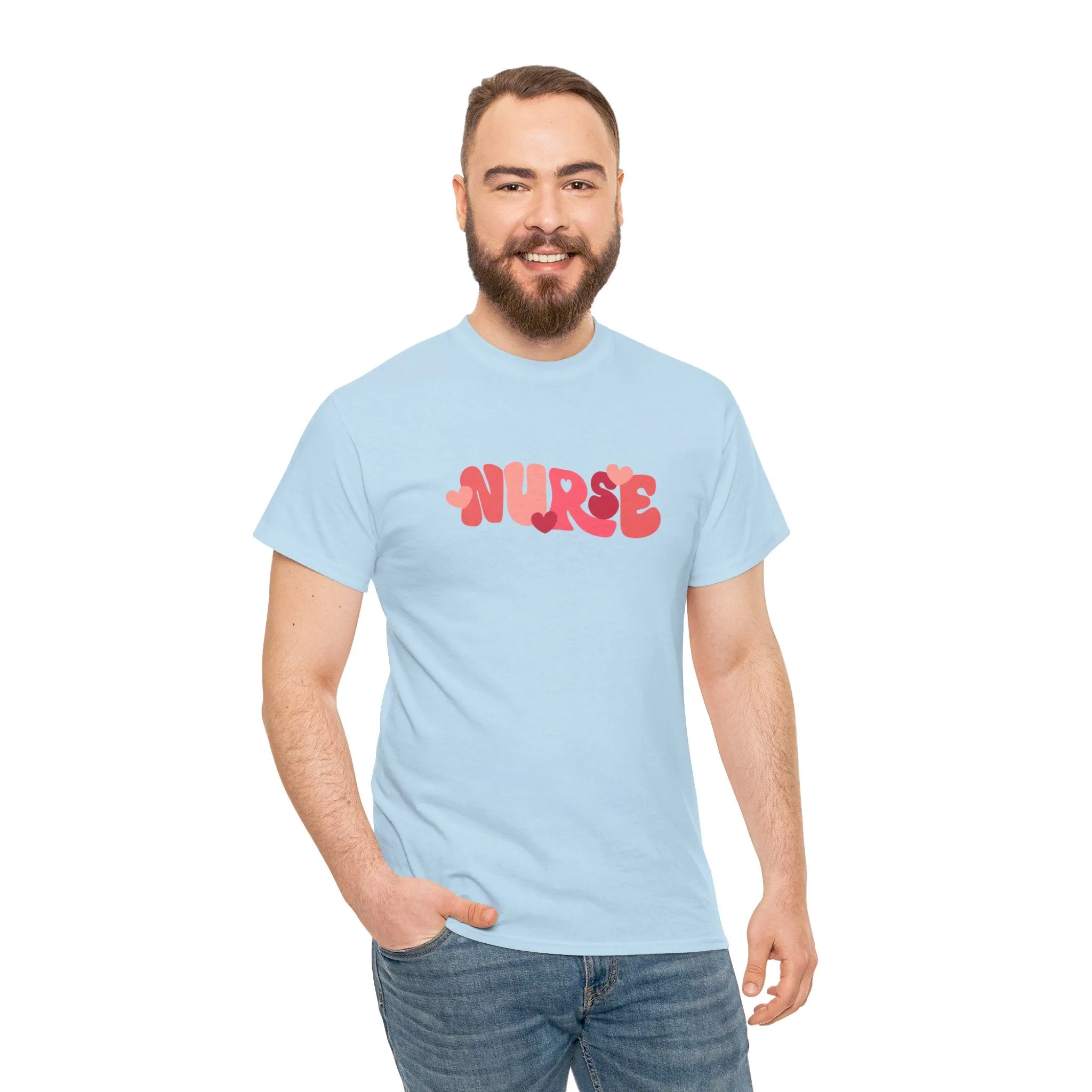 Nurse Valentines Day Unisex Heavy Cotton Tee