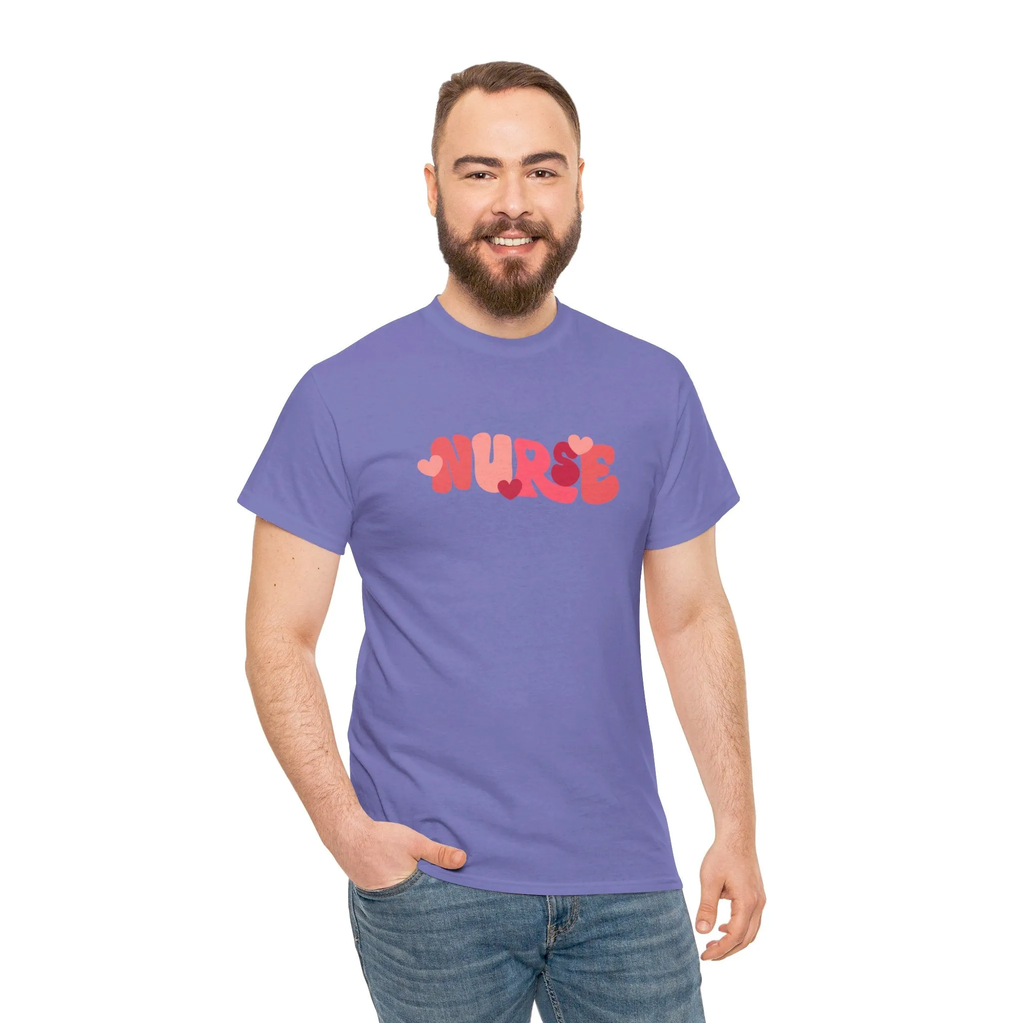 Nurse Valentines Day Unisex Heavy Cotton Tee