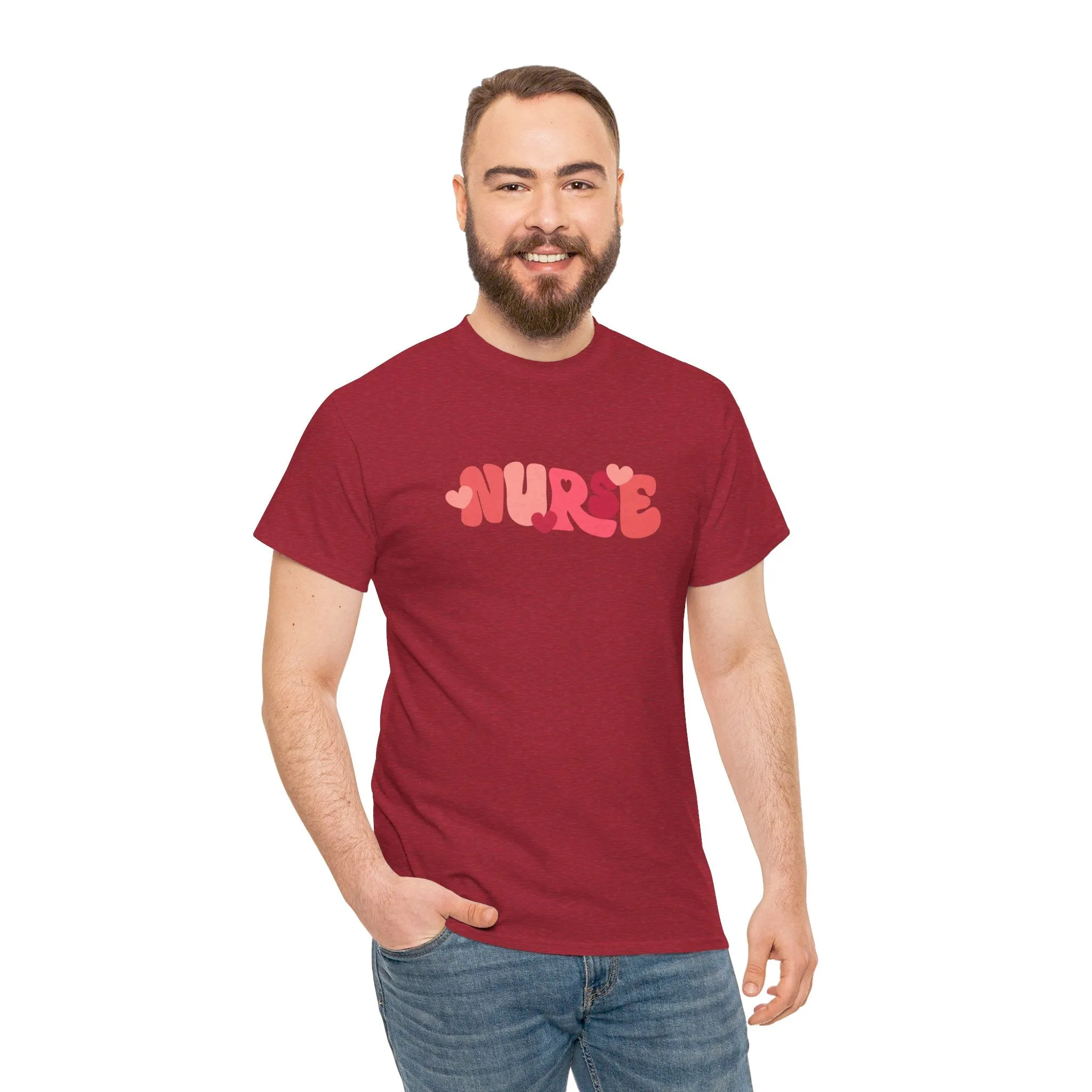 Nurse Valentines Day Unisex Heavy Cotton Tee
