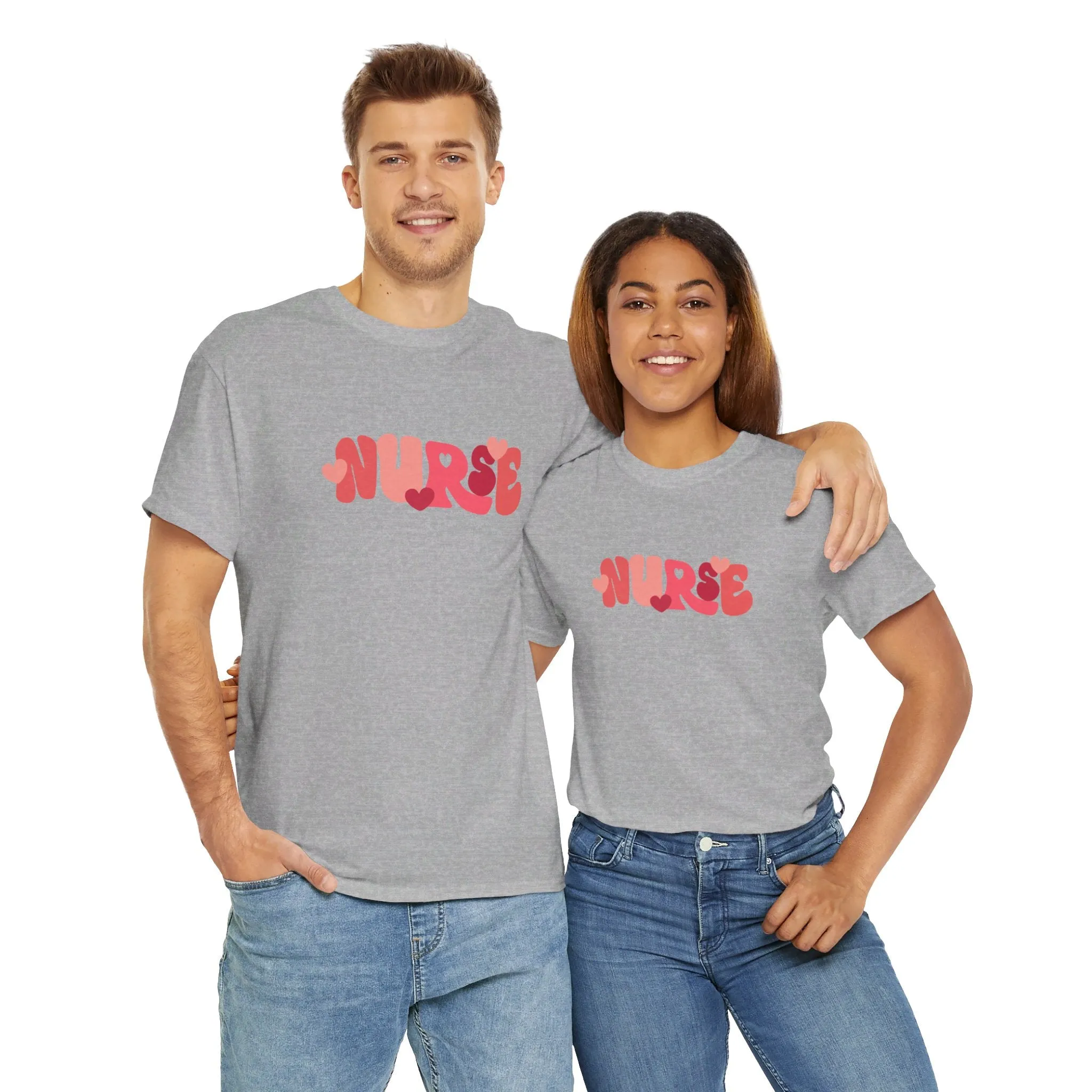 Nurse Valentines Day Unisex Heavy Cotton Tee