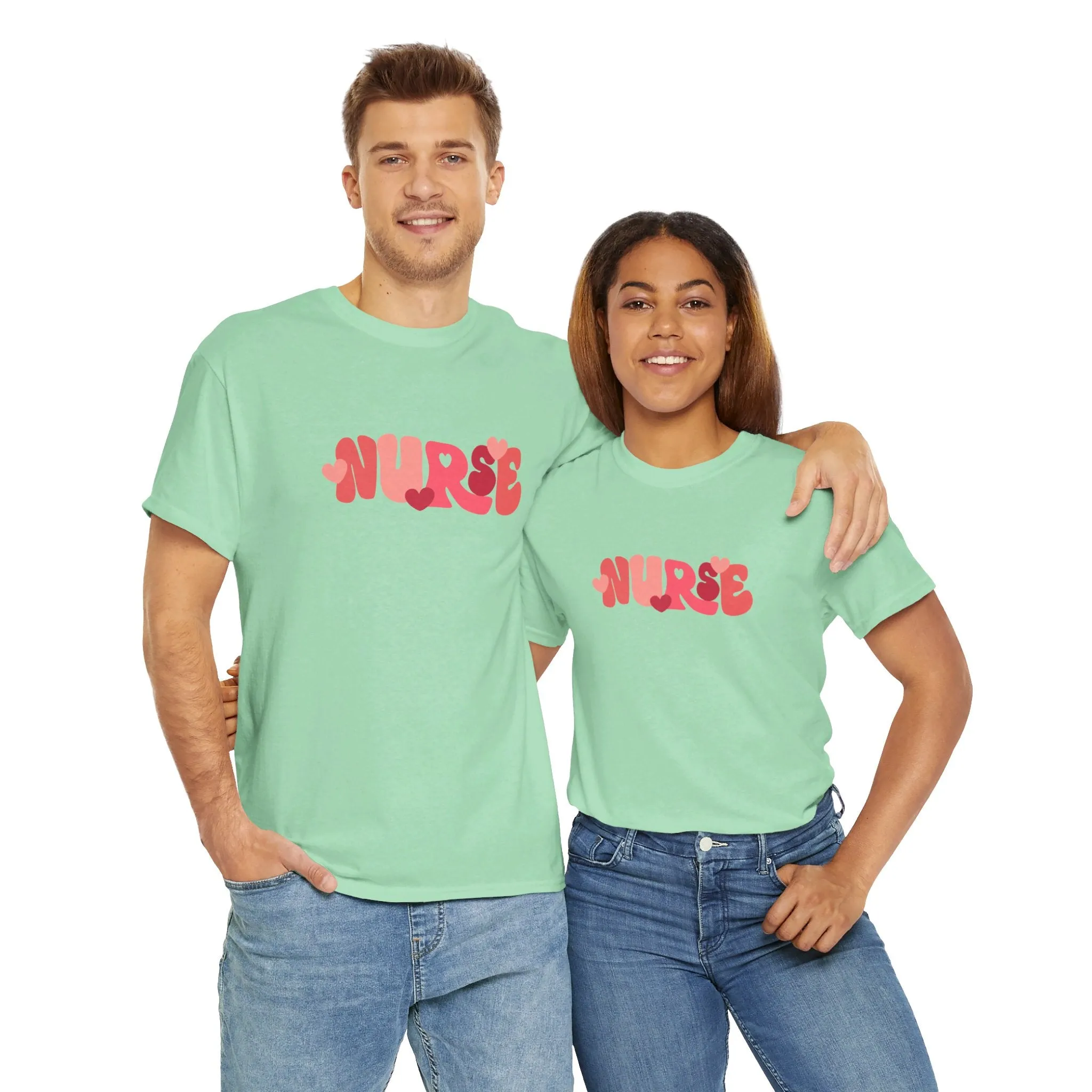 Nurse Valentines Day Unisex Heavy Cotton Tee