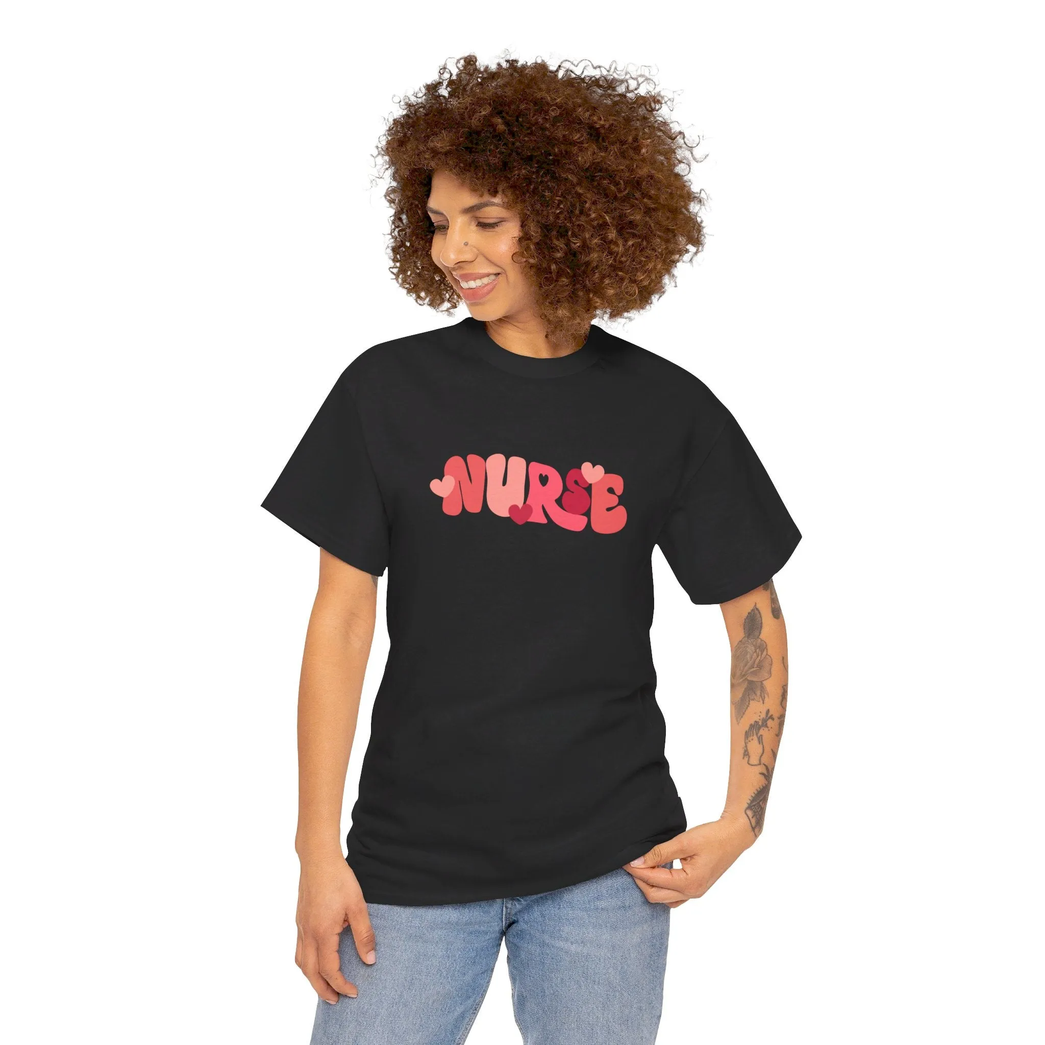 Nurse Valentines Day Unisex Heavy Cotton Tee
