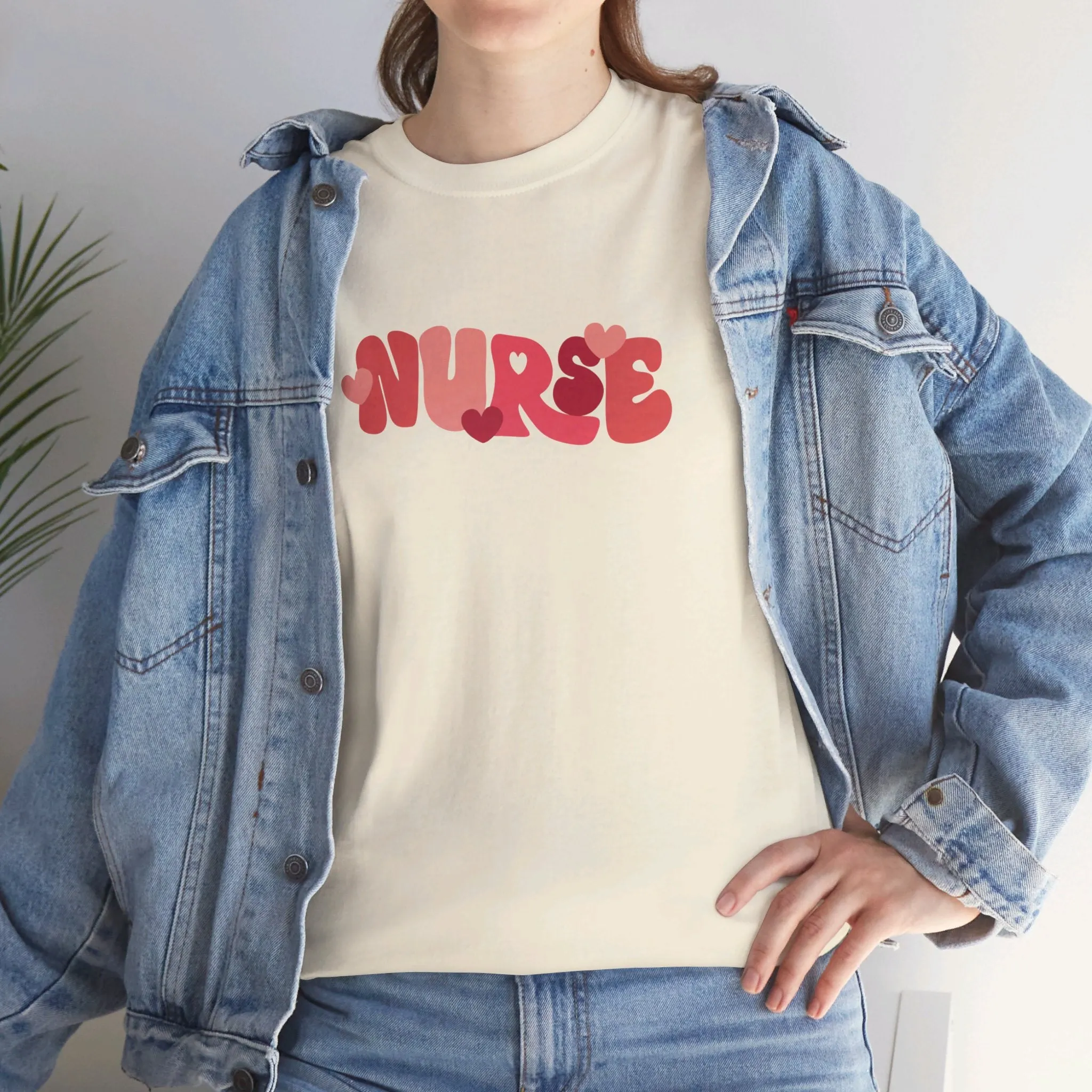 Nurse Valentines Day Unisex Heavy Cotton Tee