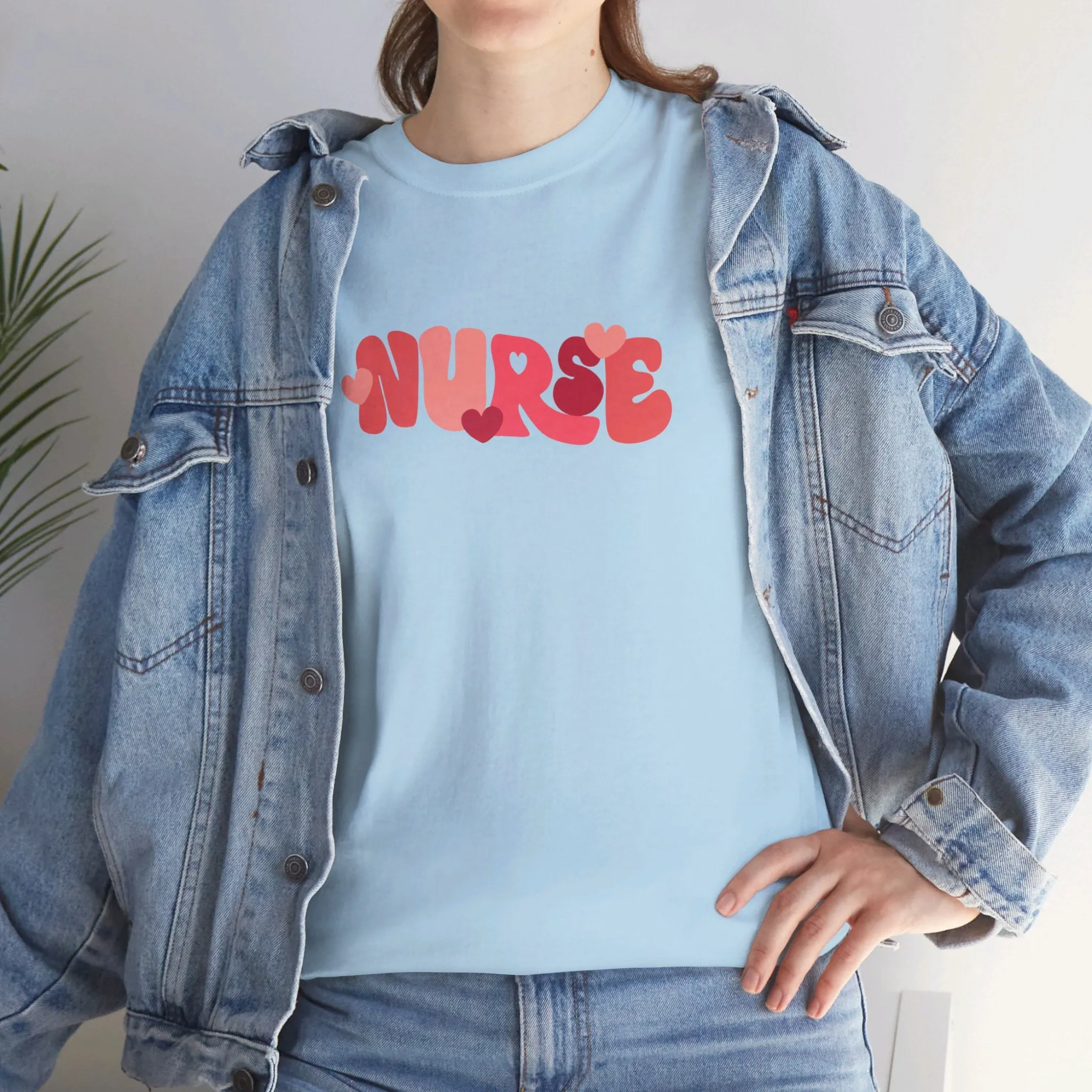 Nurse Valentines Day Unisex Heavy Cotton Tee