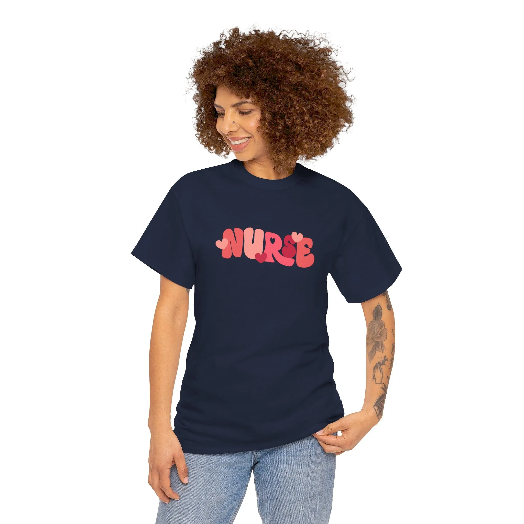 Nurse Valentines Day Unisex Heavy Cotton Tee