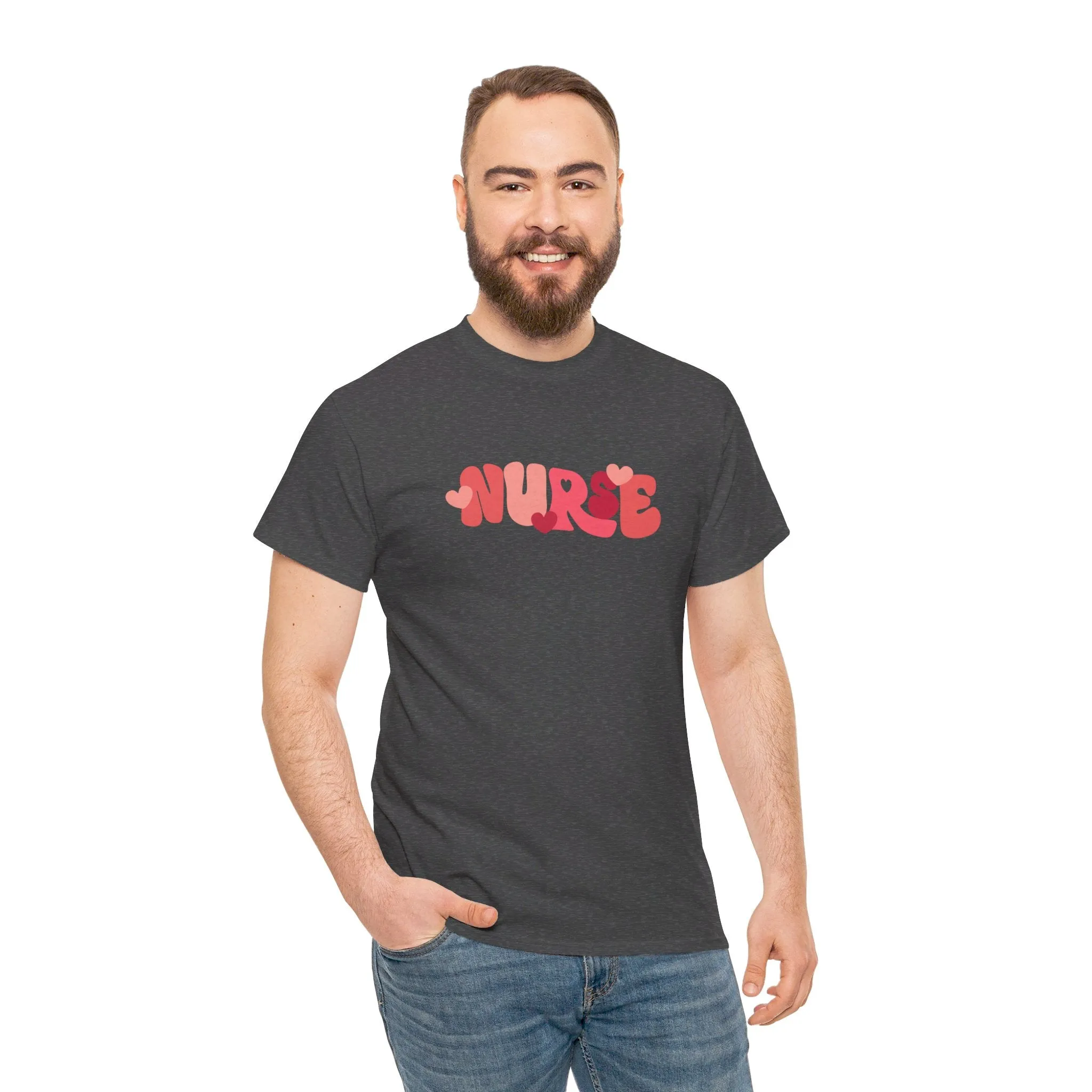 Nurse Valentines Day Unisex Heavy Cotton Tee