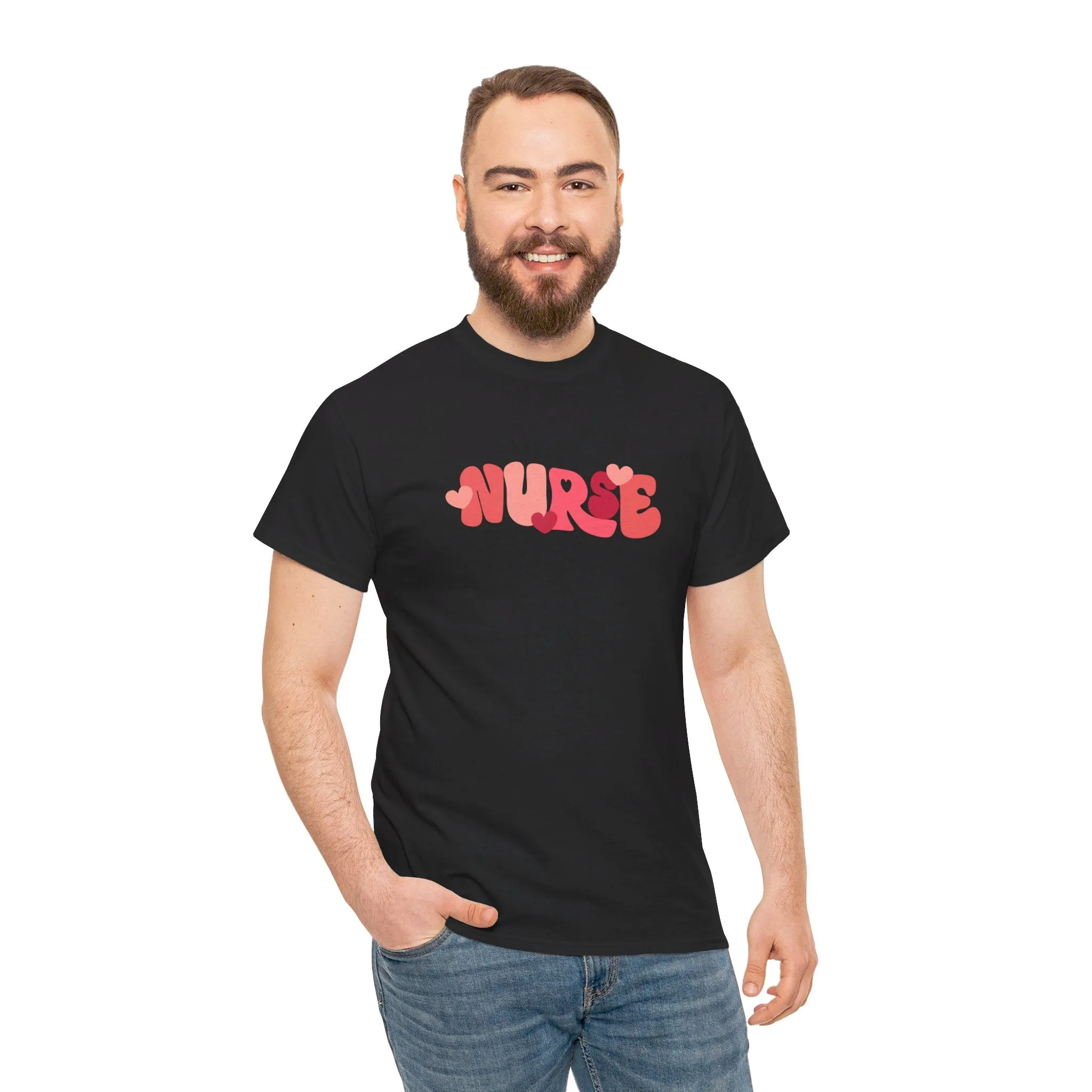 Nurse Valentines Day Unisex Heavy Cotton Tee