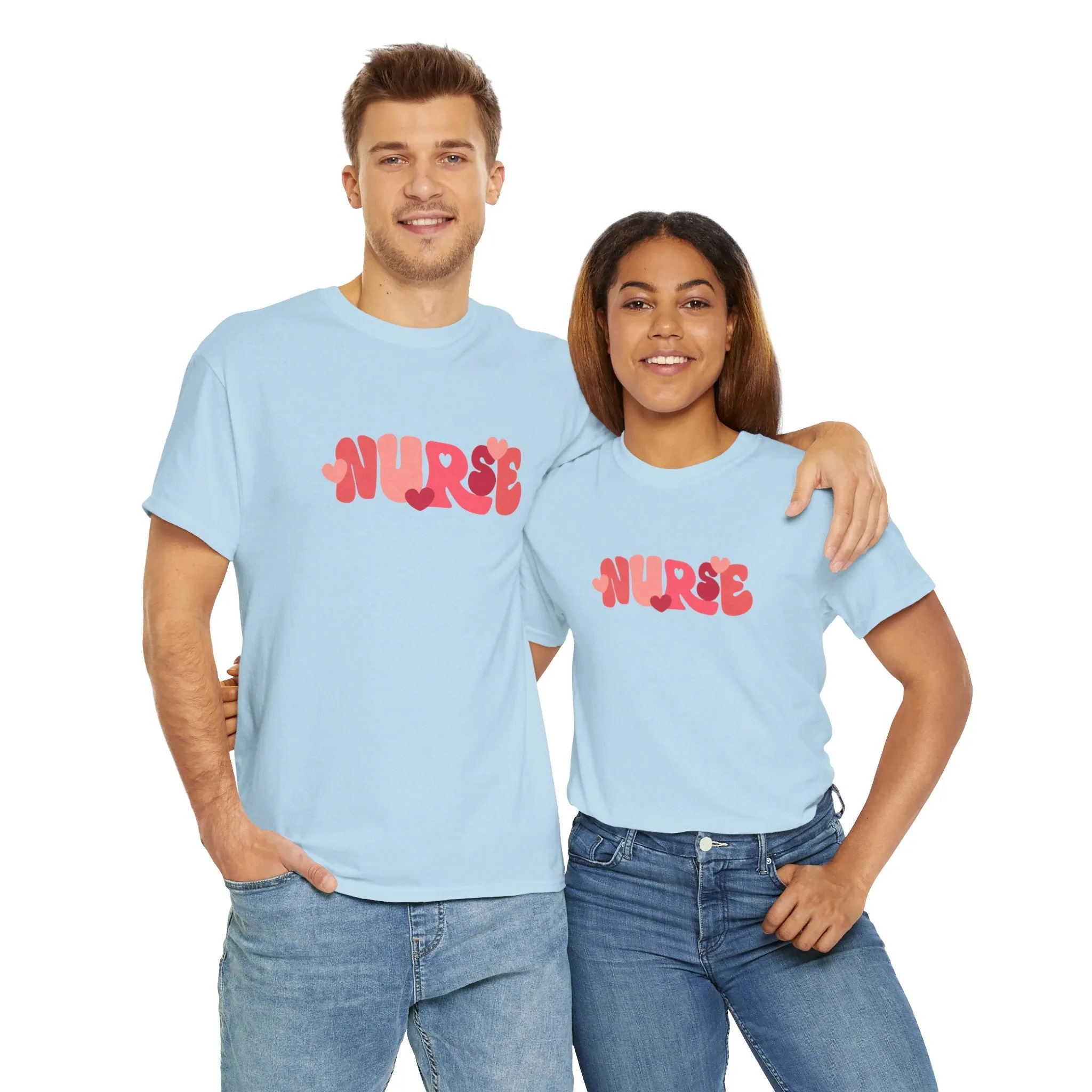 Nurse Valentines Day Unisex Heavy Cotton Tee