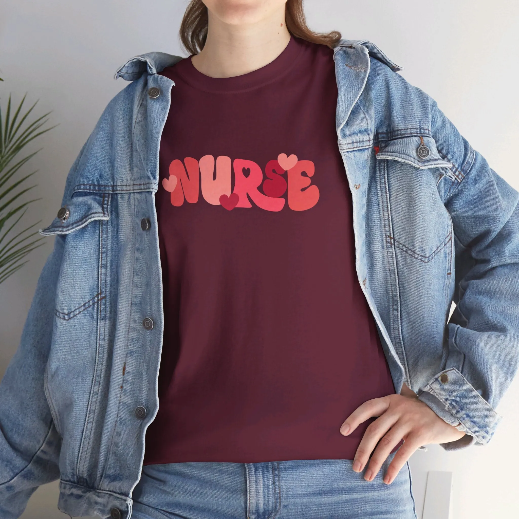 Nurse Valentines Day Unisex Heavy Cotton Tee