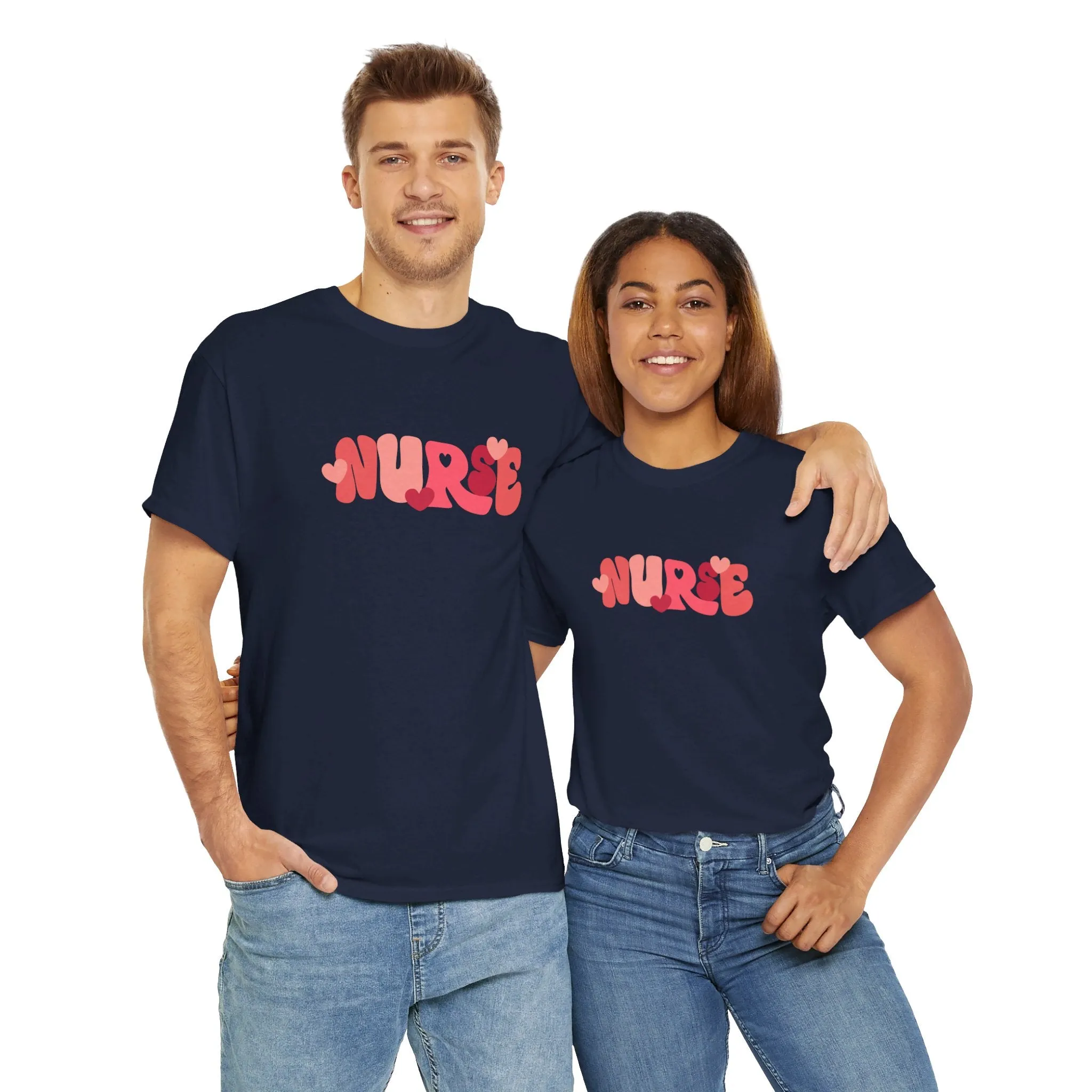 Nurse Valentines Day Unisex Heavy Cotton Tee