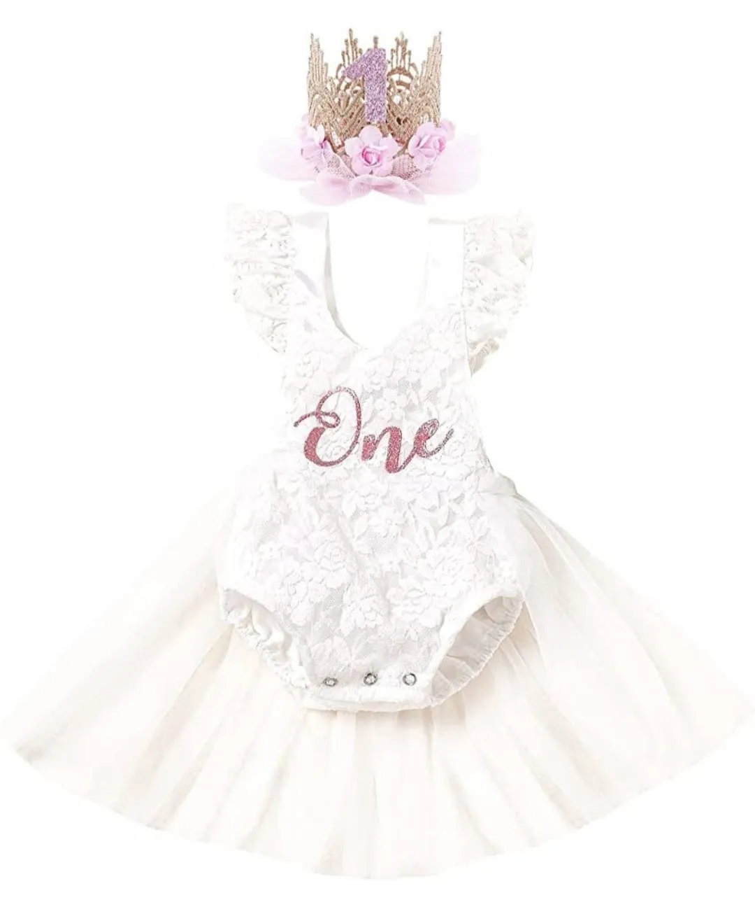ONE Lace Romper White #1000669