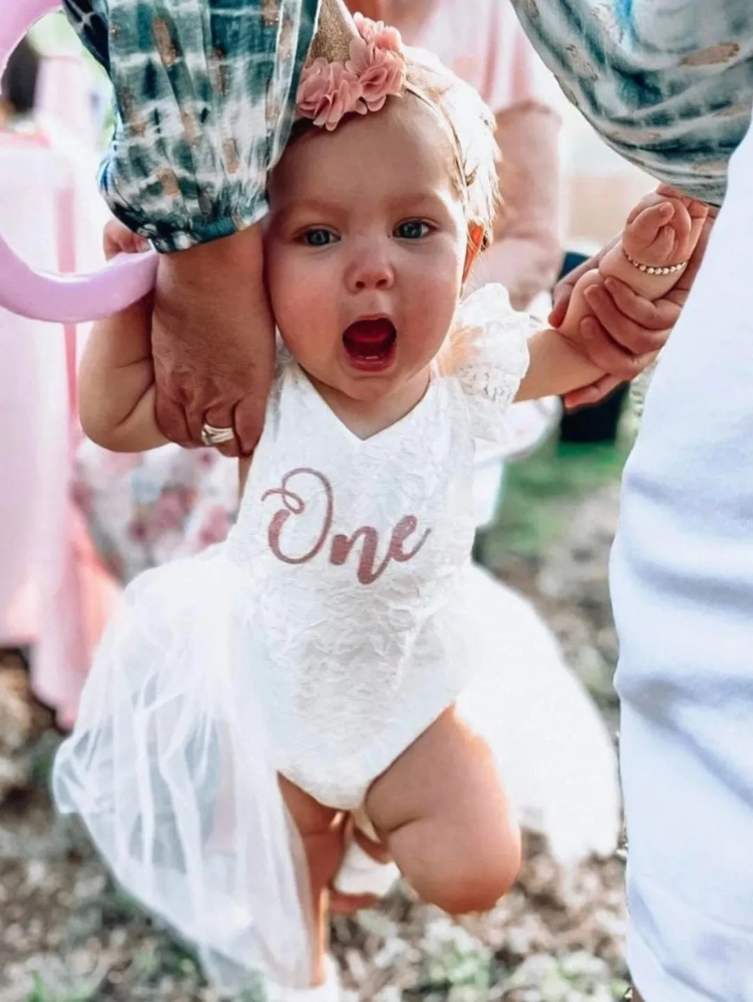 ONE Lace Romper White #1000669