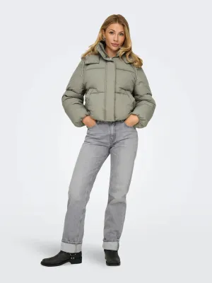 ONLY Silver Sage Hope Short Puffer Jacket